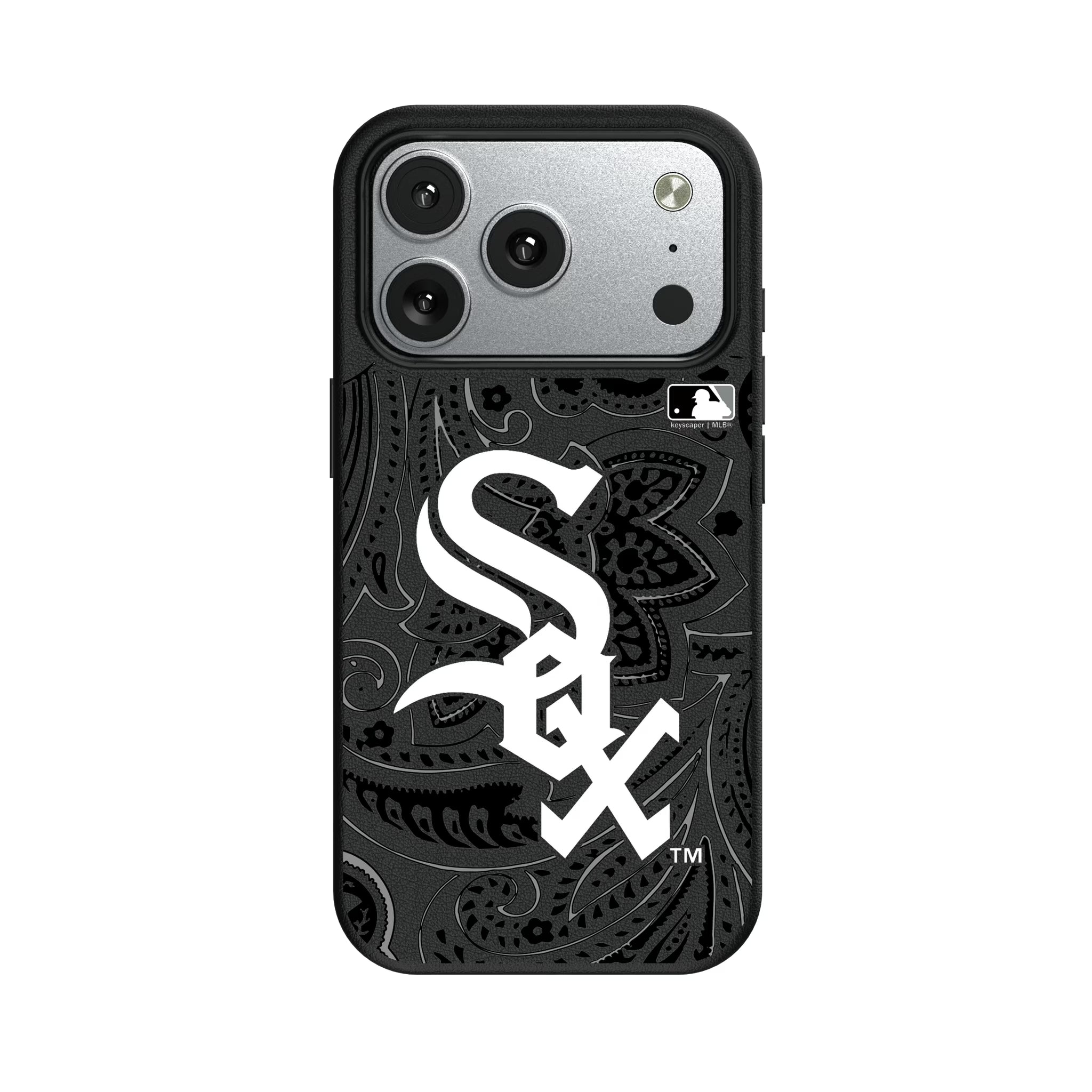 Chicago White Sox Paisley iPhone MagSafe Compatible Phone Case for Apple iPhone#Device_iPhone 17 Pro