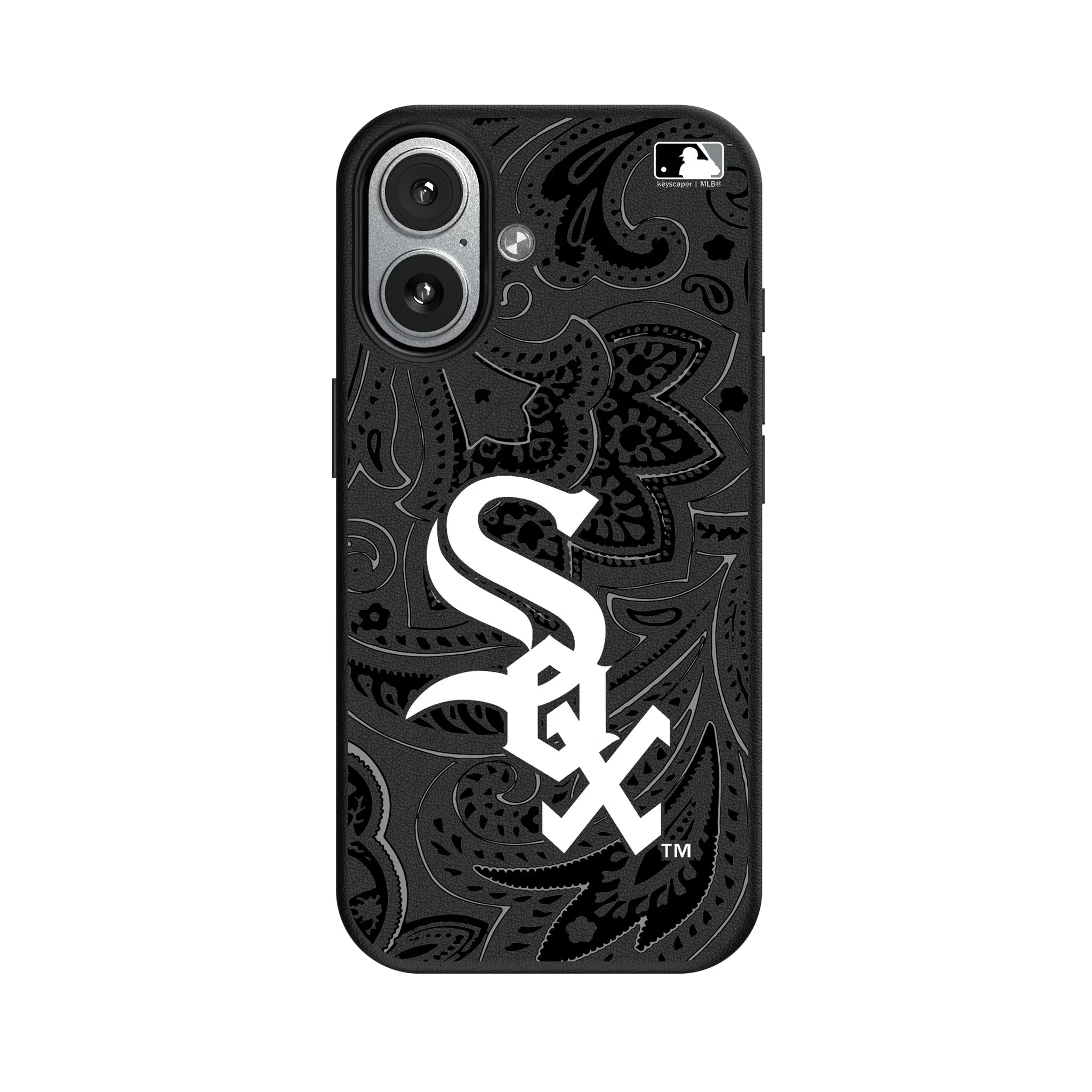Chicago White Sox Paisley iPhone MagSafe Compatible Phone Case for Apple iPhone#Device_iPhone 17