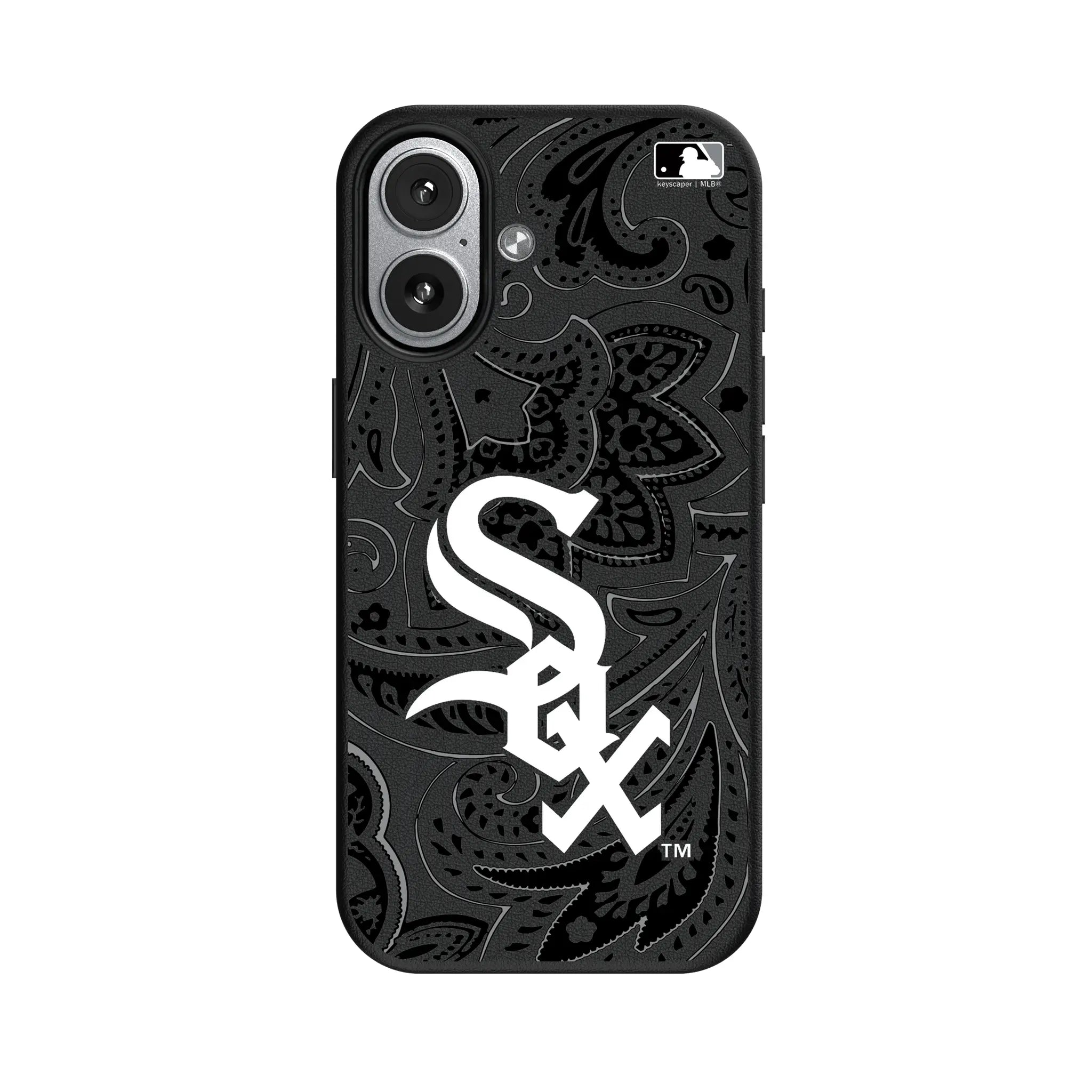 Chicago White Sox Paisley iPhone MagSafe Compatible Phone Case for Apple iPhone#Device_iPhone 17