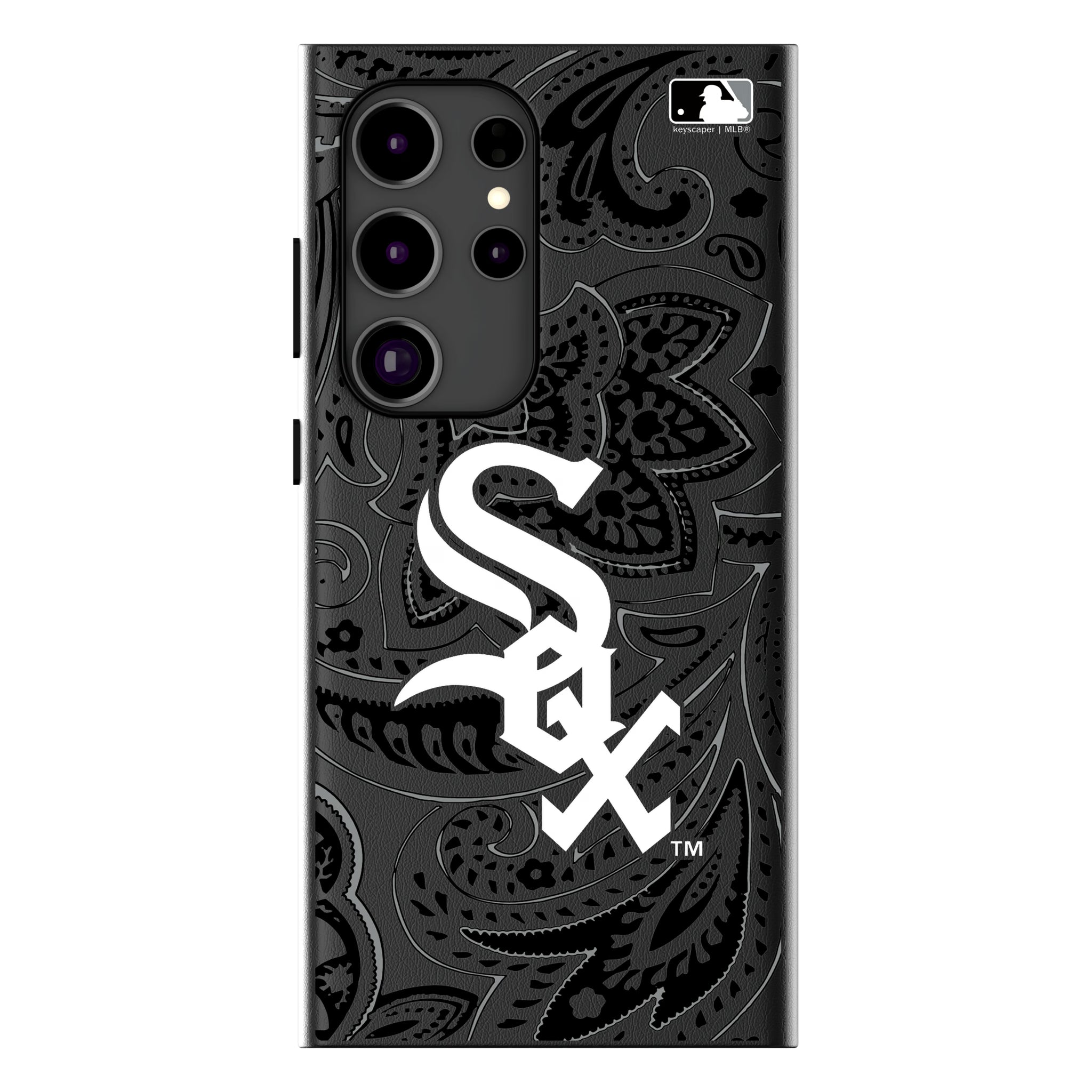 Chicago White Sox Paisley Galaxy MagSafe Compatible Phone Case for Samsung Galaxy