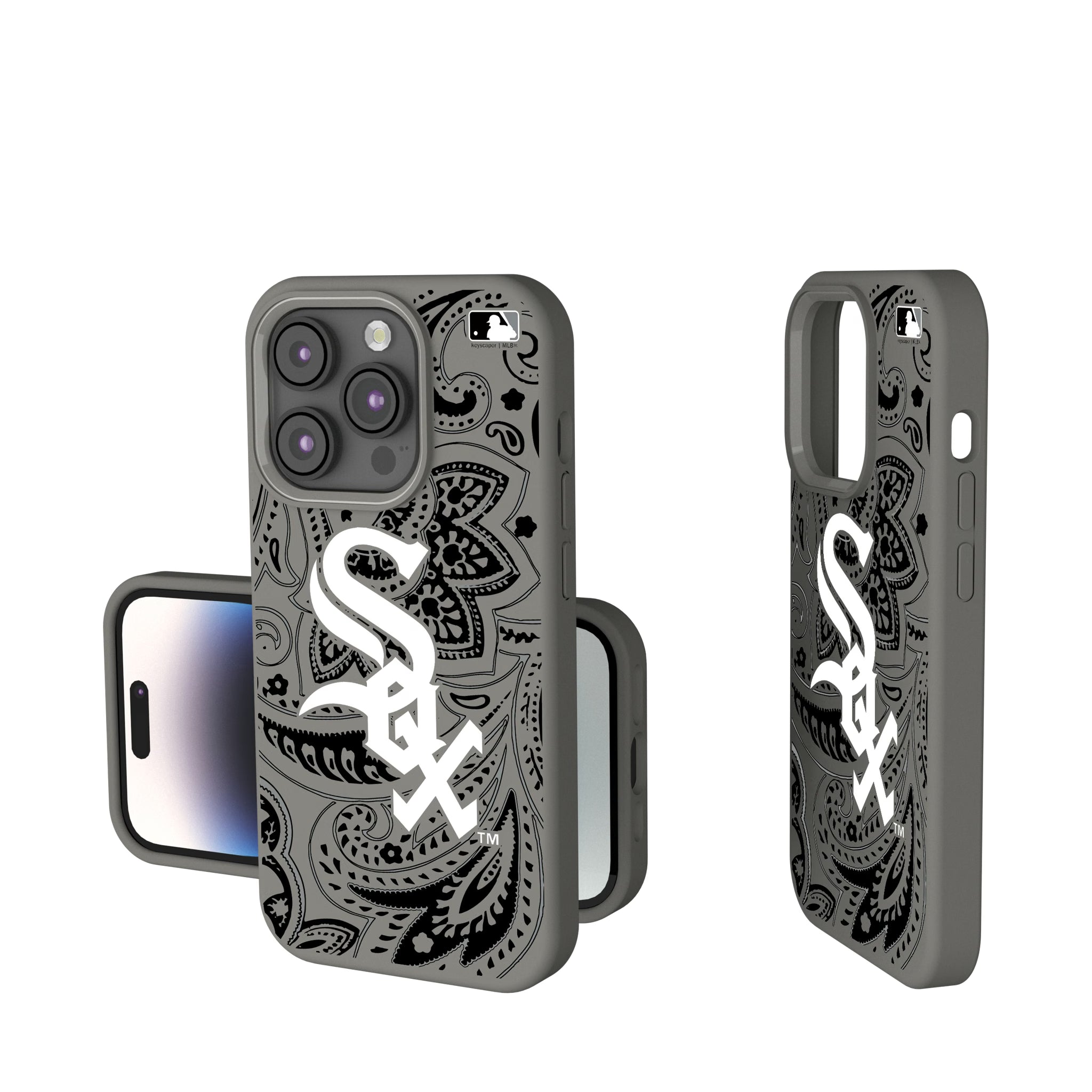 Chicago White Sox Paisley iPhone Soft Touch Phone Case for Apple iPhone