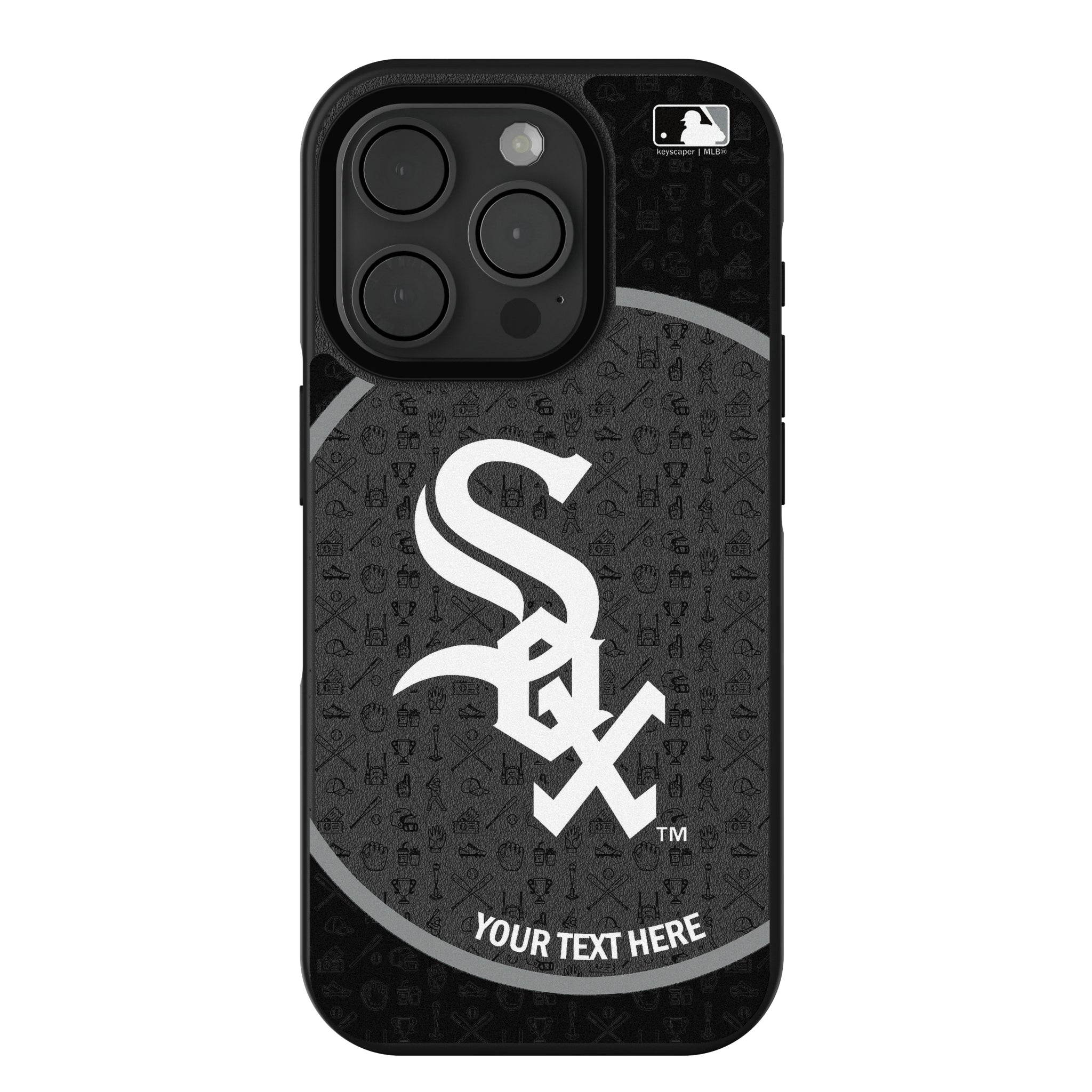 Chicago White Sox Personalized Circle iPhone Bump Phone Case for Apple iPhone