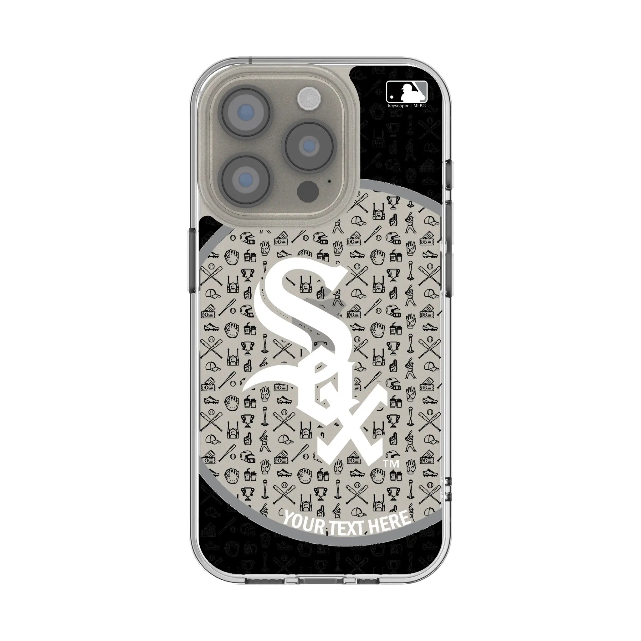 Chicago White Sox Personalized Circle iPhone Clear Phone Case for Apple iPhone