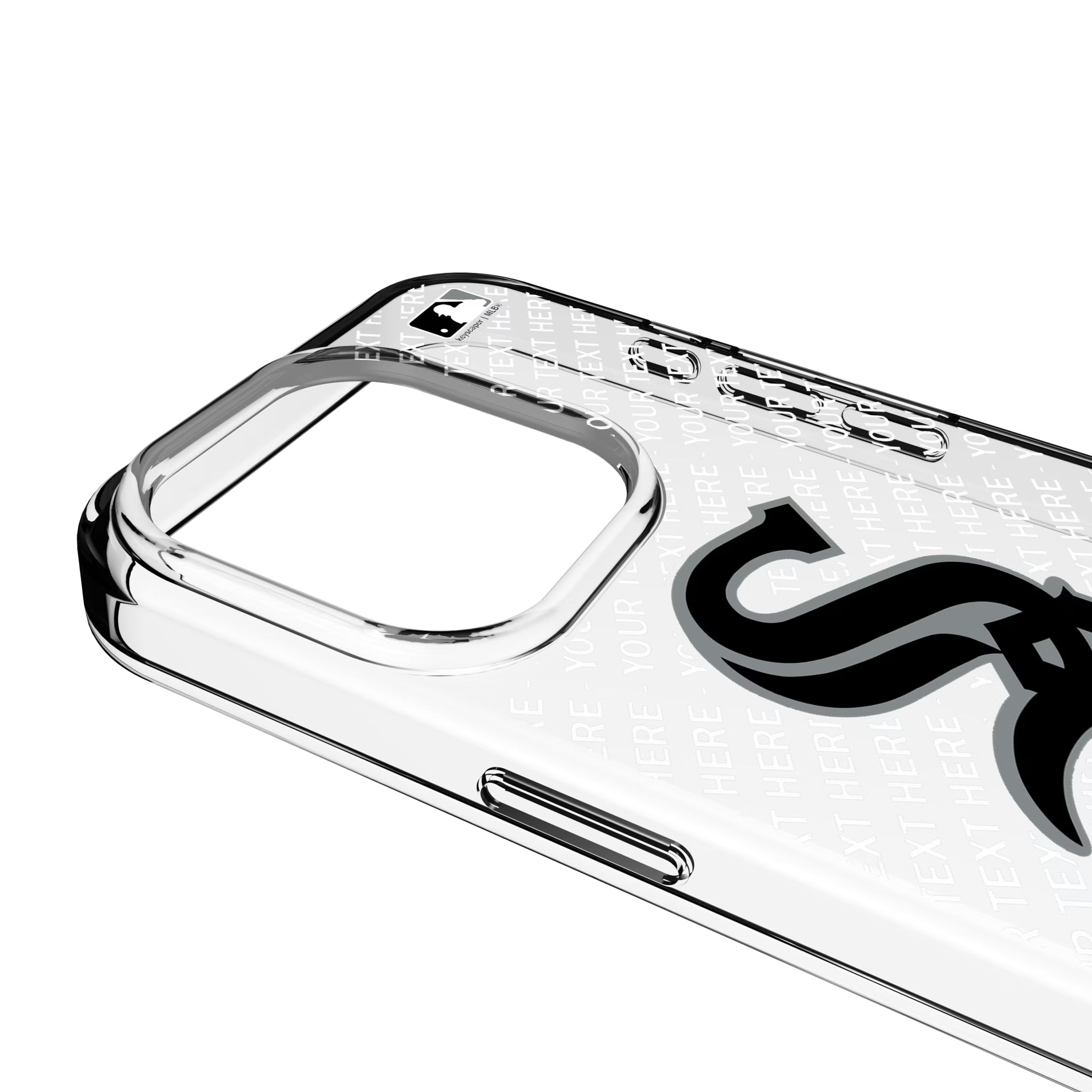 Chicago White Sox Personalized EndZone Plus iPhone Clear Phone Case for Apple iPhone - Detail