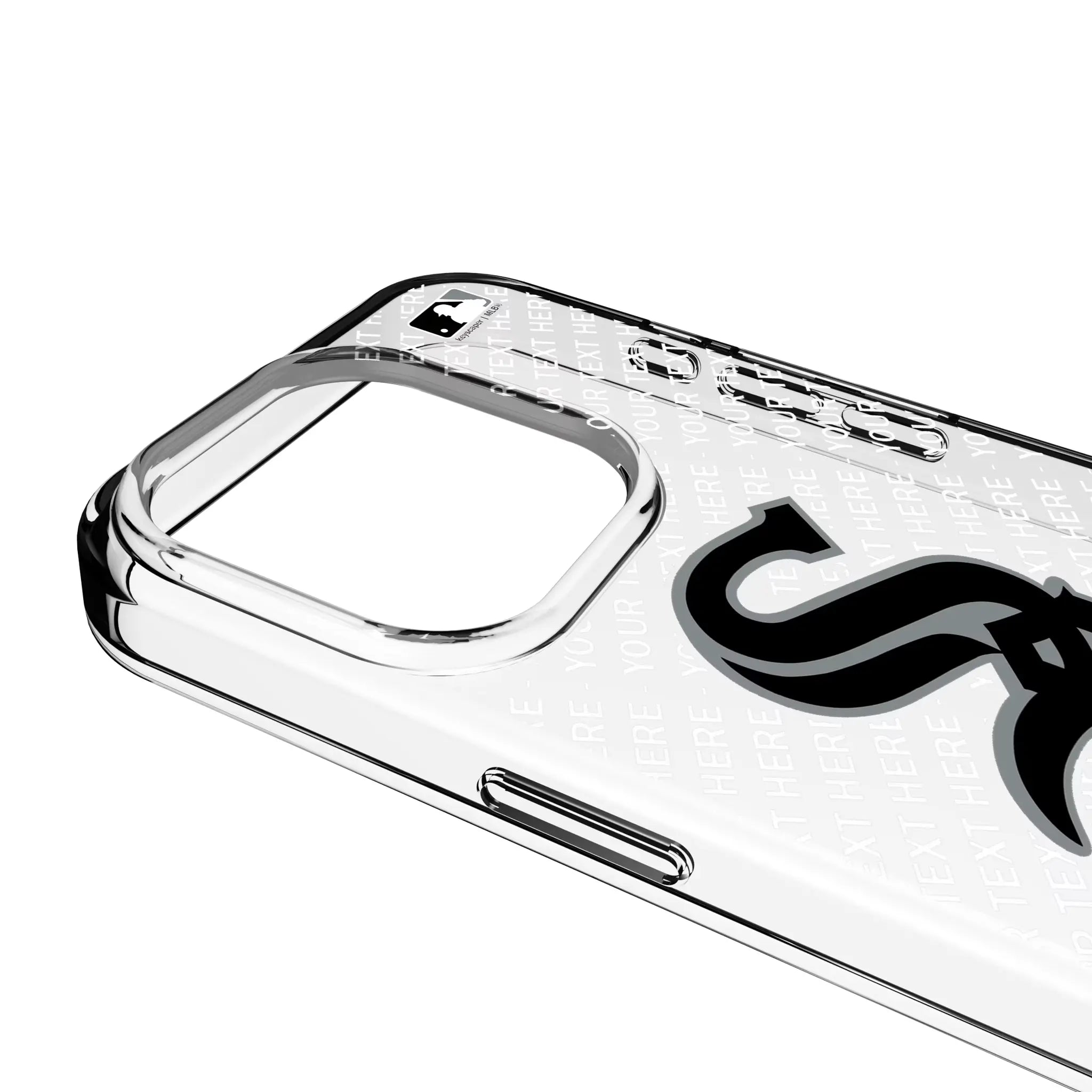 Chicago White Sox Personalized EndZone Plus iPhone Clear Phone Case for Apple iPhone - Detail