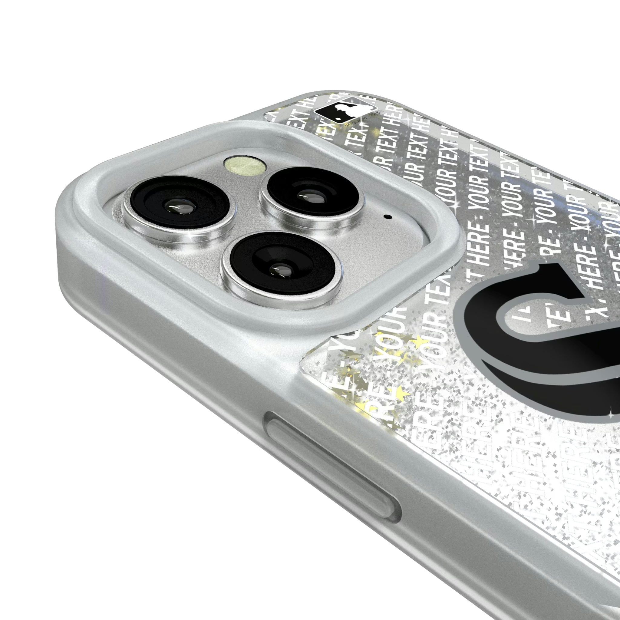 Chicago White Sox Personalized EndZone Plus iPhone Glitter Phone Case for Apple iPhone - Detail#Device_iPhone 16 Pro