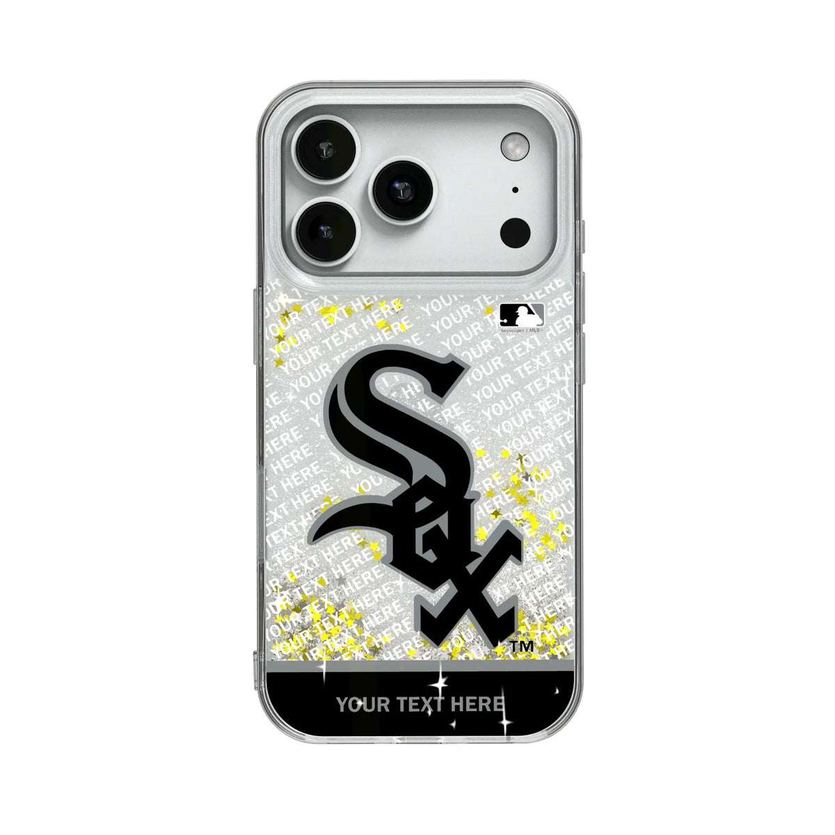 Chicago White Sox Personalized EndZone Plus Glitter Phone Case for Apple iPhone