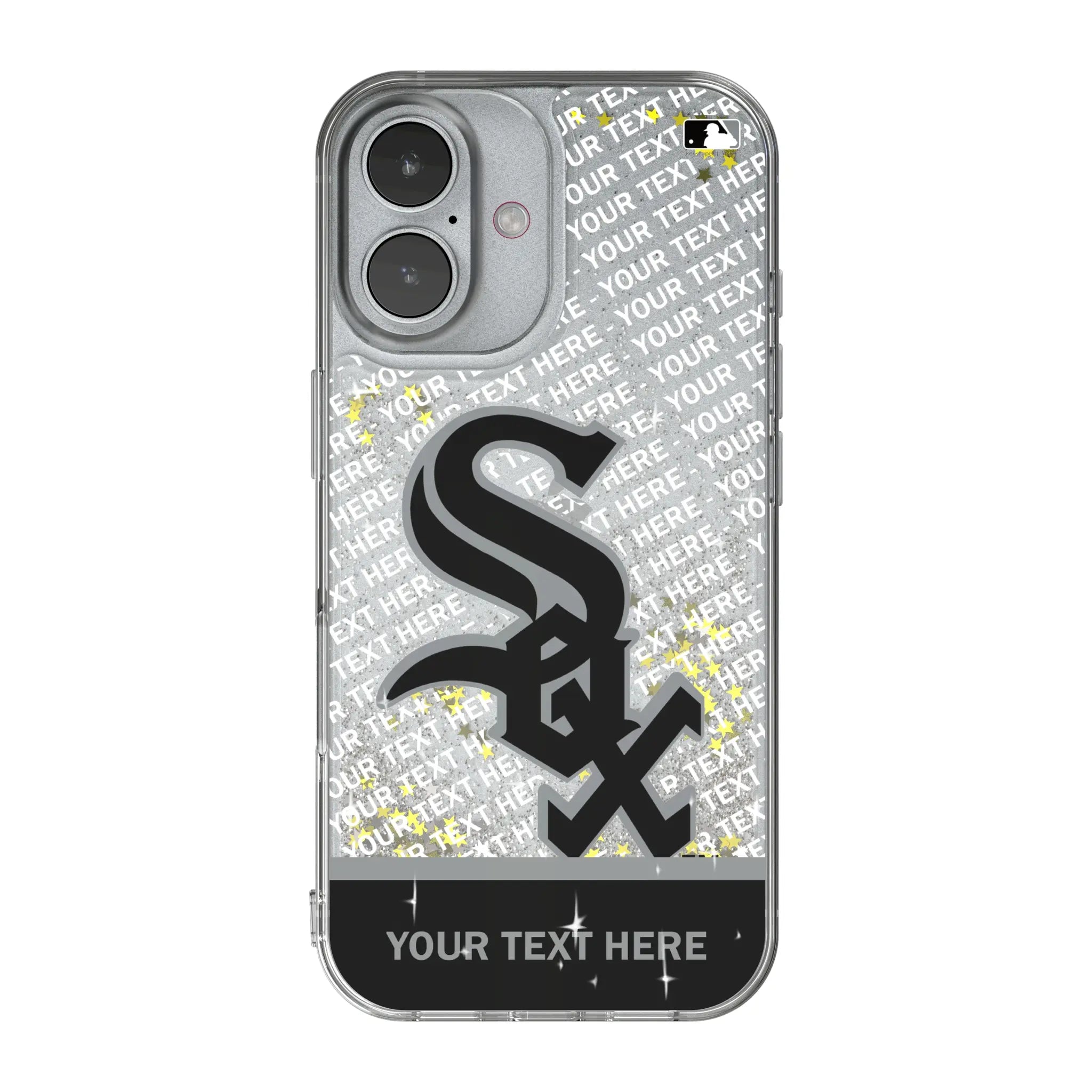 Chicago White Sox Personalized EndZone Plus iPhone Glitter Phone Case for Apple iPhone