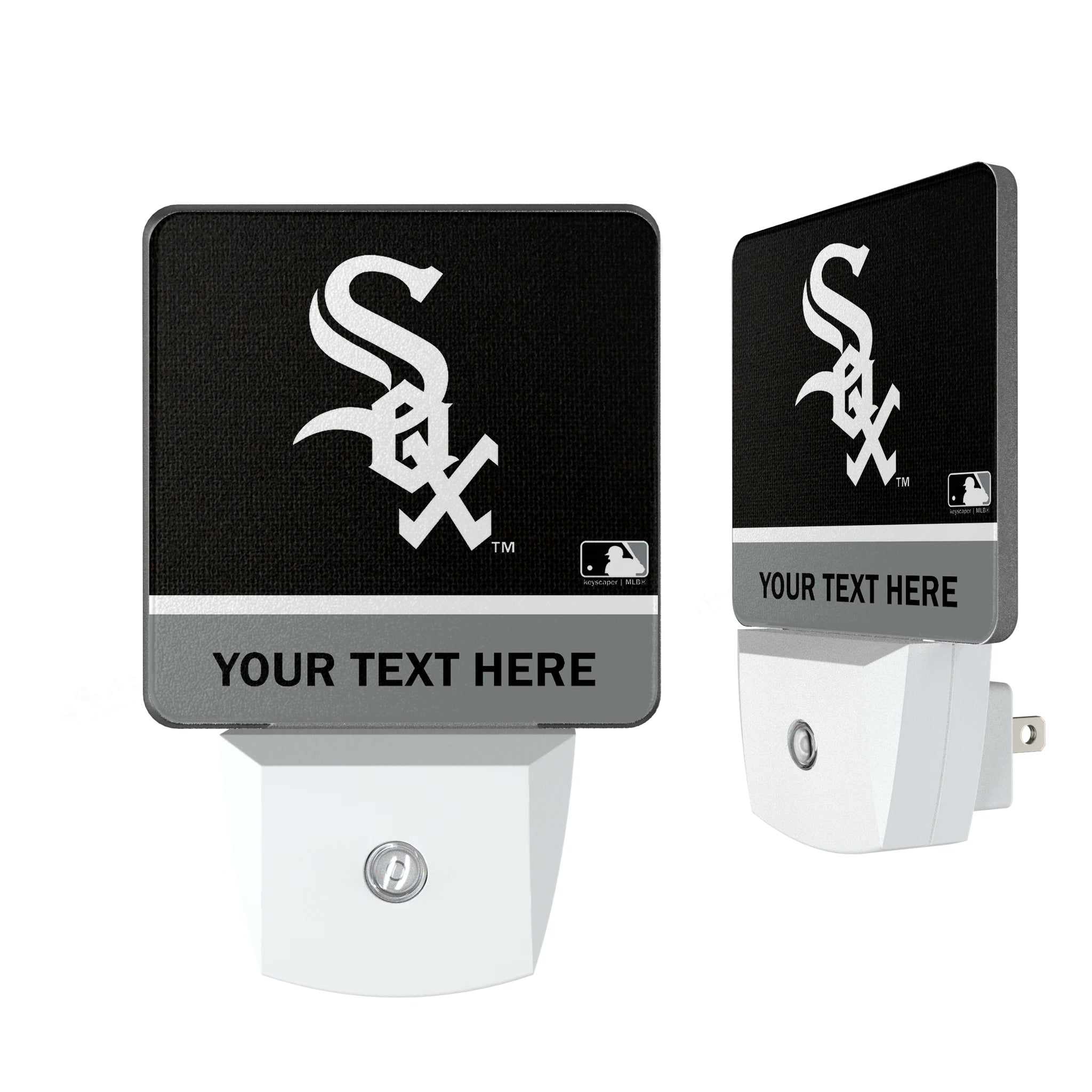 Chicago White Sox Personalized Endzone Solid Night Light 2-Pack