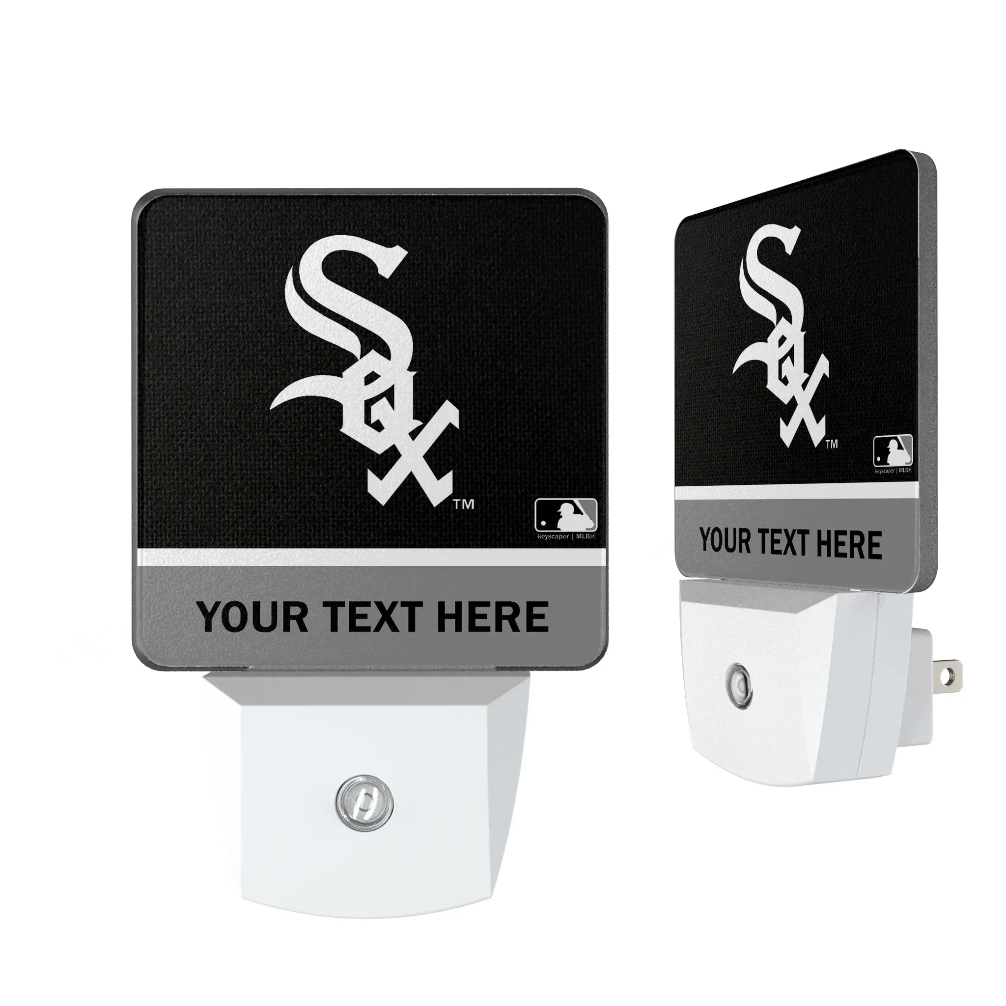 Chicago White Sox Personalized Endzone Solid Night Light 2-Pack