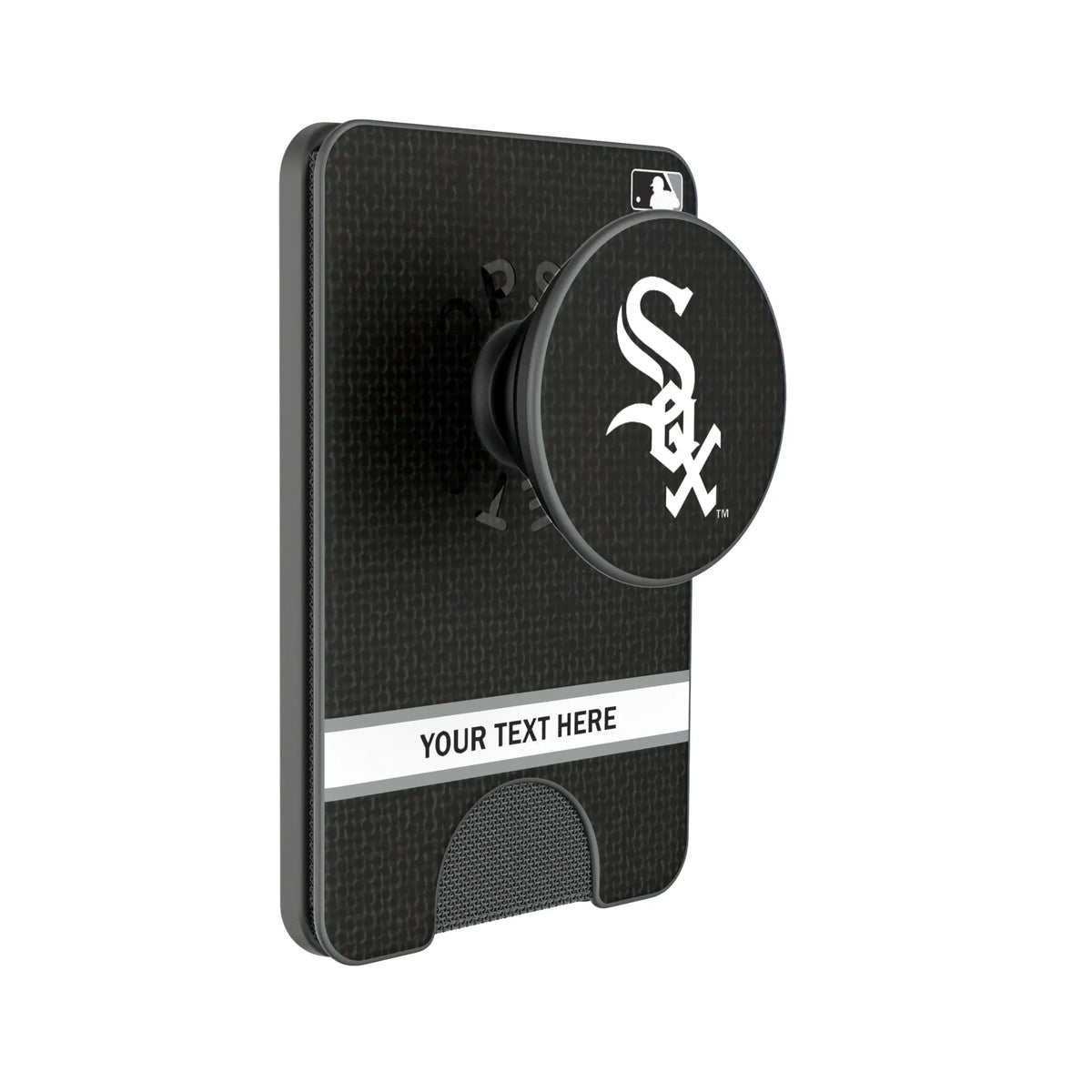 Chicago White Sox Personalized Endzone Solid Popsockets Wallet Magnetic