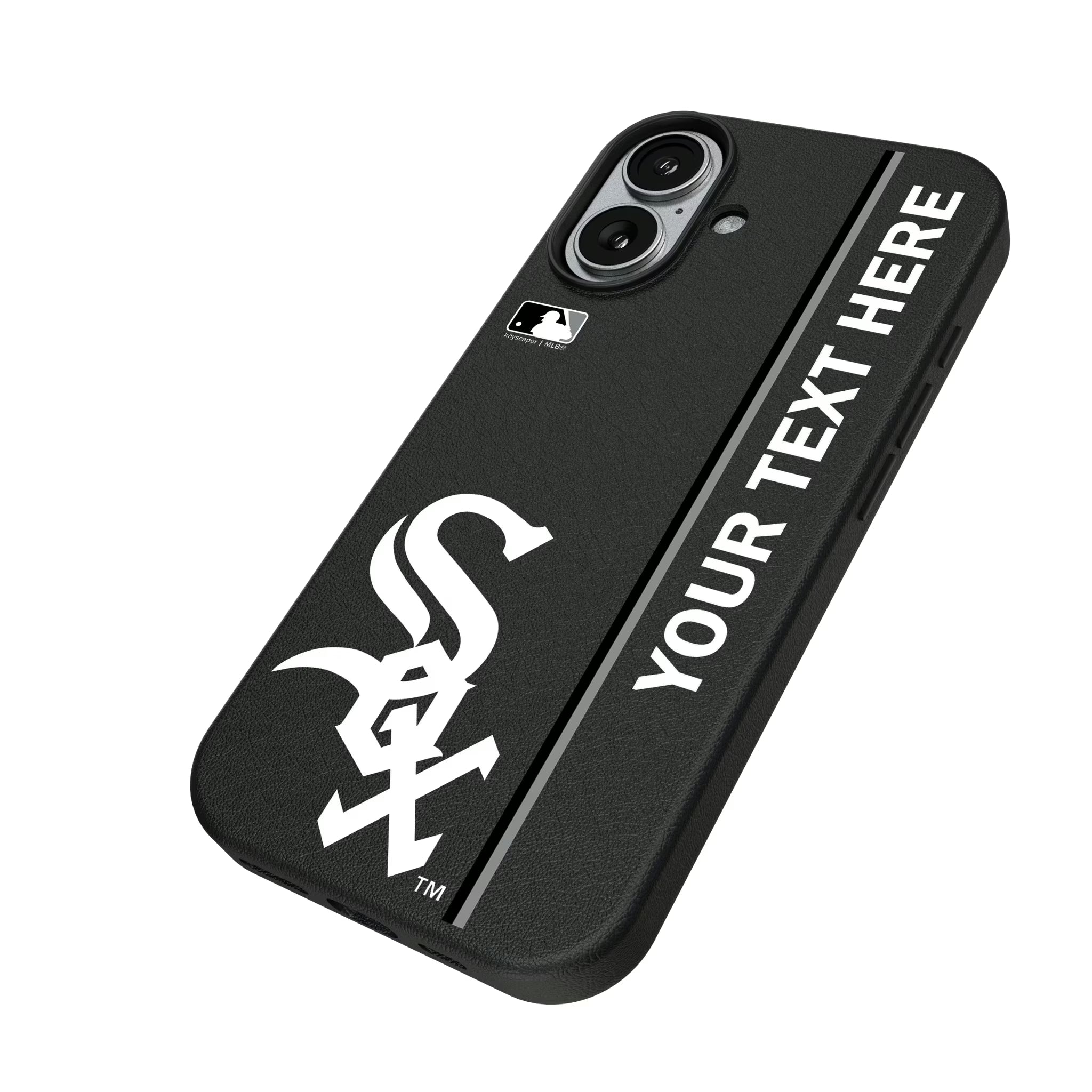 Chicago White Sox Personalized Sidebard iPhone MagSafe Compatible Phone Case for Apple iPhone - Isometric View#Device_iPhone 17