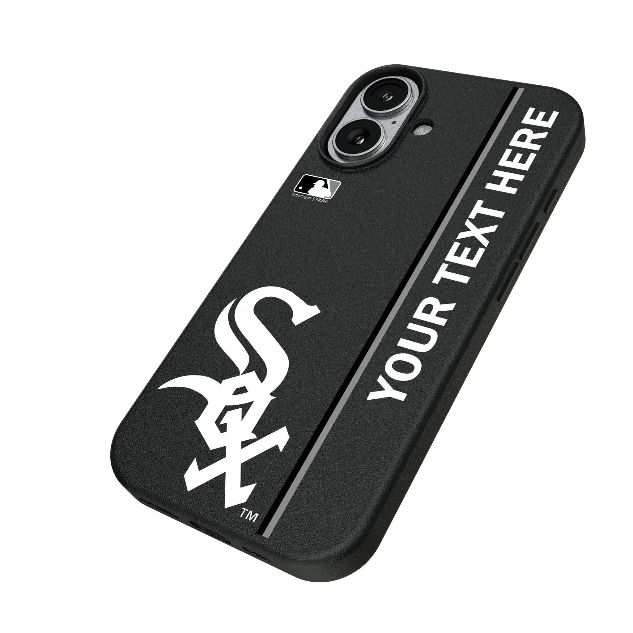 Chicago White Sox Personalized Sidebard iPhone MagSafe Compatible Phone Case for Apple iPhone - Isometric View#Device_iPhone 17