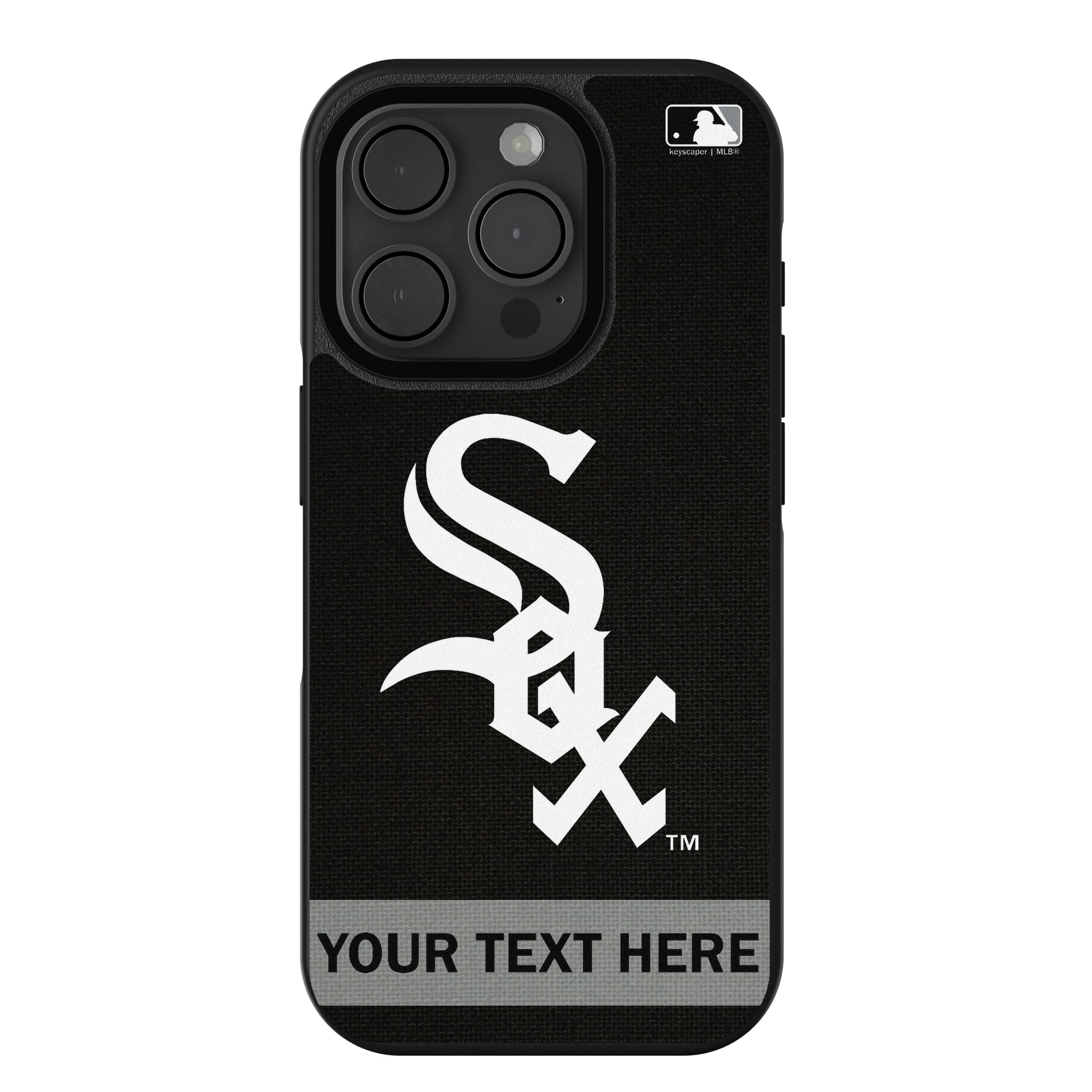 Chicago White Sox Personalized Stripe iPhone Bump Phone Case for Apple iPhone