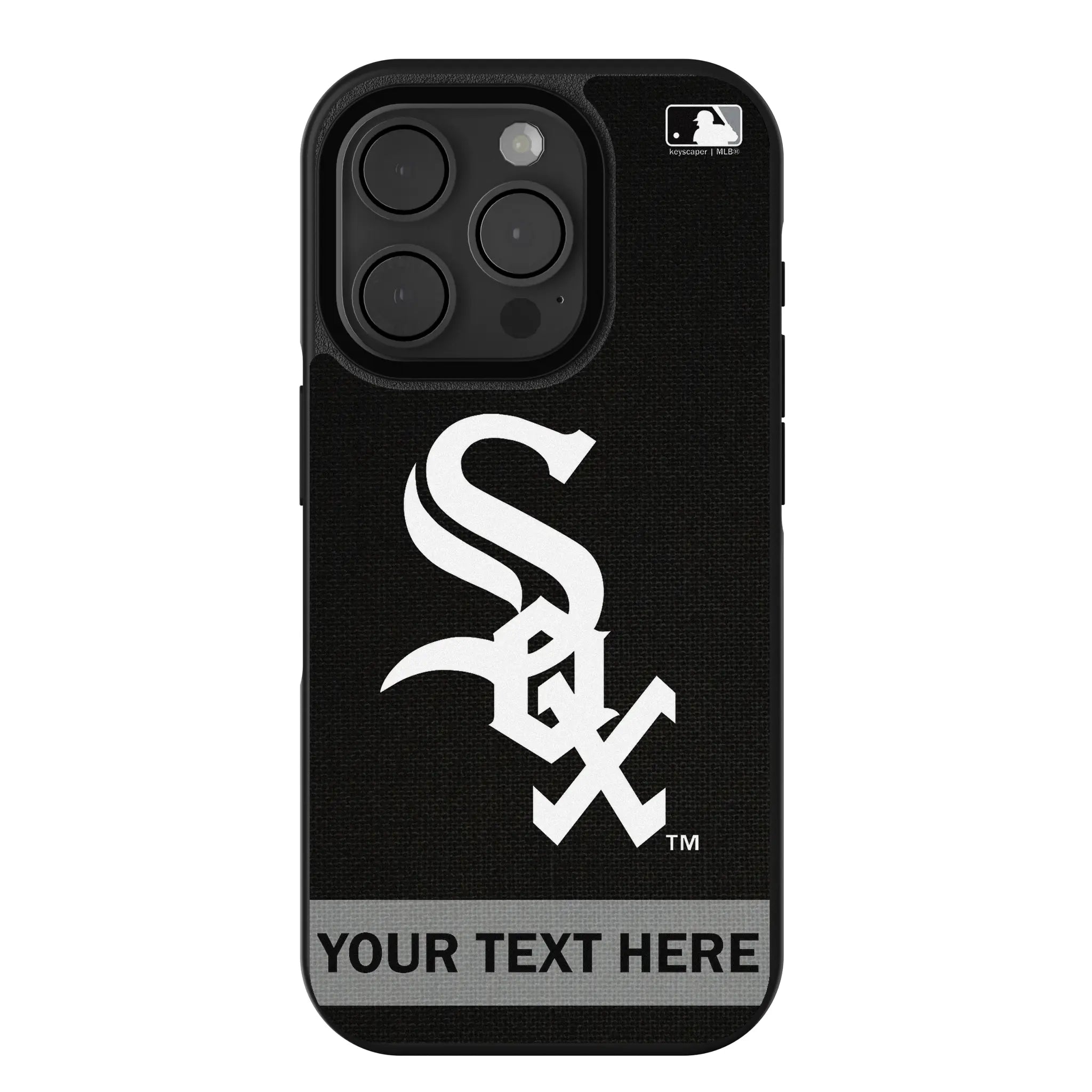 Chicago White Sox Personalized Stripe iPhone Bump Phone Case for Apple iPhone