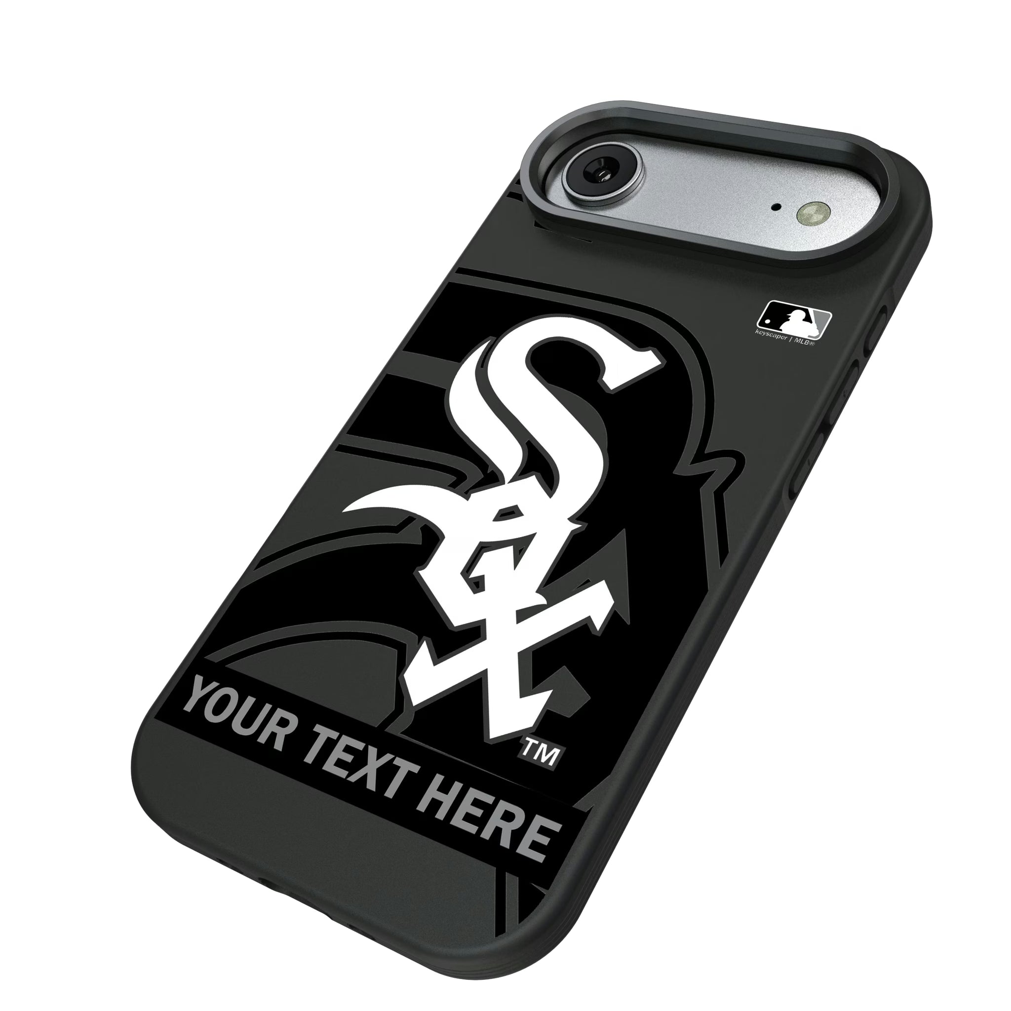 Chicago White Sox Personalized Tilt iPhone Bump Phone Case for Apple iPhone - Isometric View#Device_iPhone Air