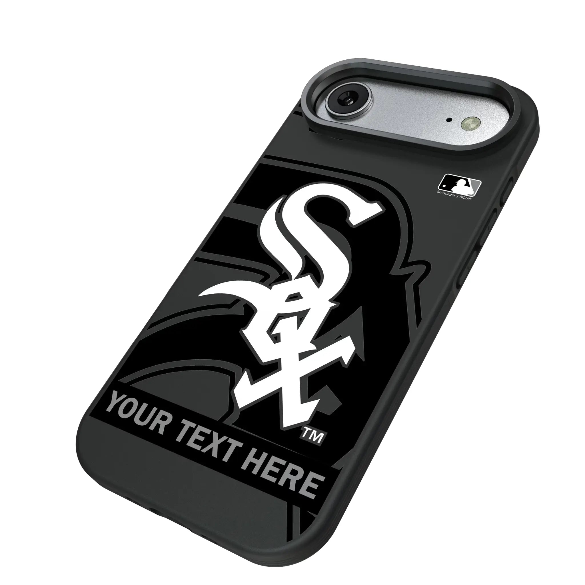 Chicago White Sox Personalized Tilt iPhone Bump Phone Case for Apple iPhone - Isometric View#Device_iPhone Air
