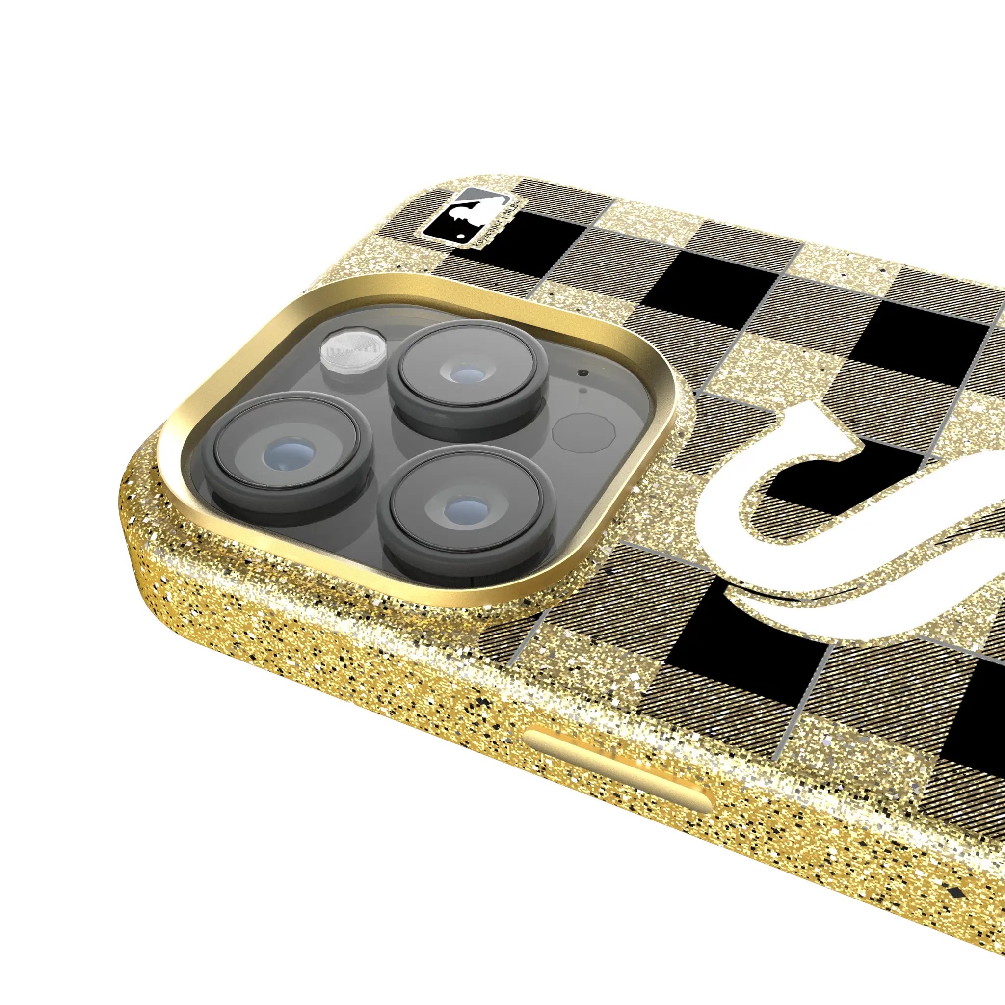 Chicago White Sox Plaid iPhone Bling Phone Case for Apple iPhone - Detail