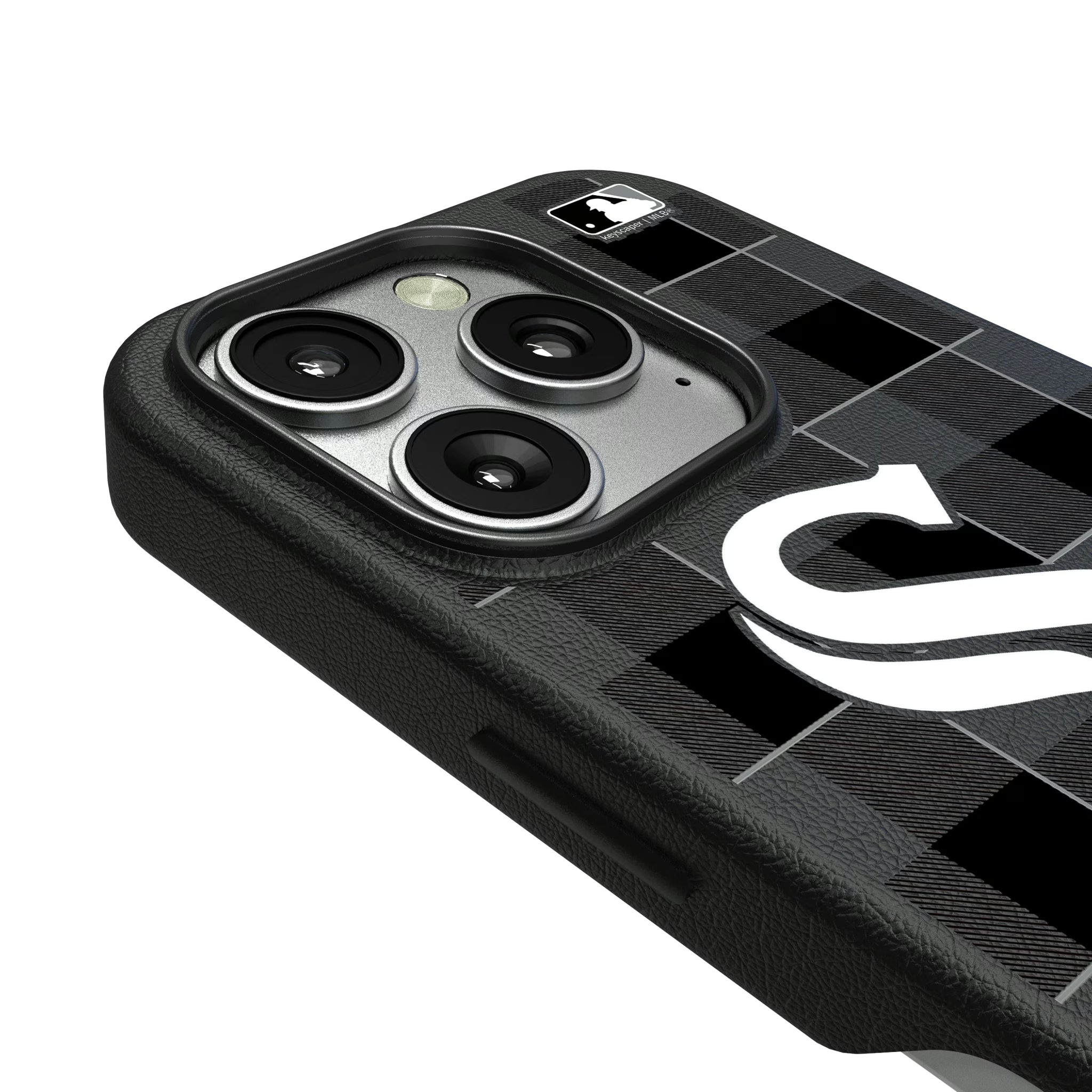 Chicago White Sox Plaid iPhone MagSafe Compatible Phone Case for Apple iPhone - Detail