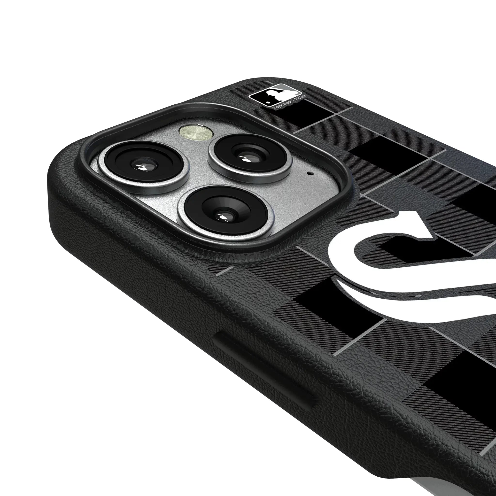 Chicago White Sox Plaid iPhone MagSafe Compatible Phone Case for Apple iPhone - Detail