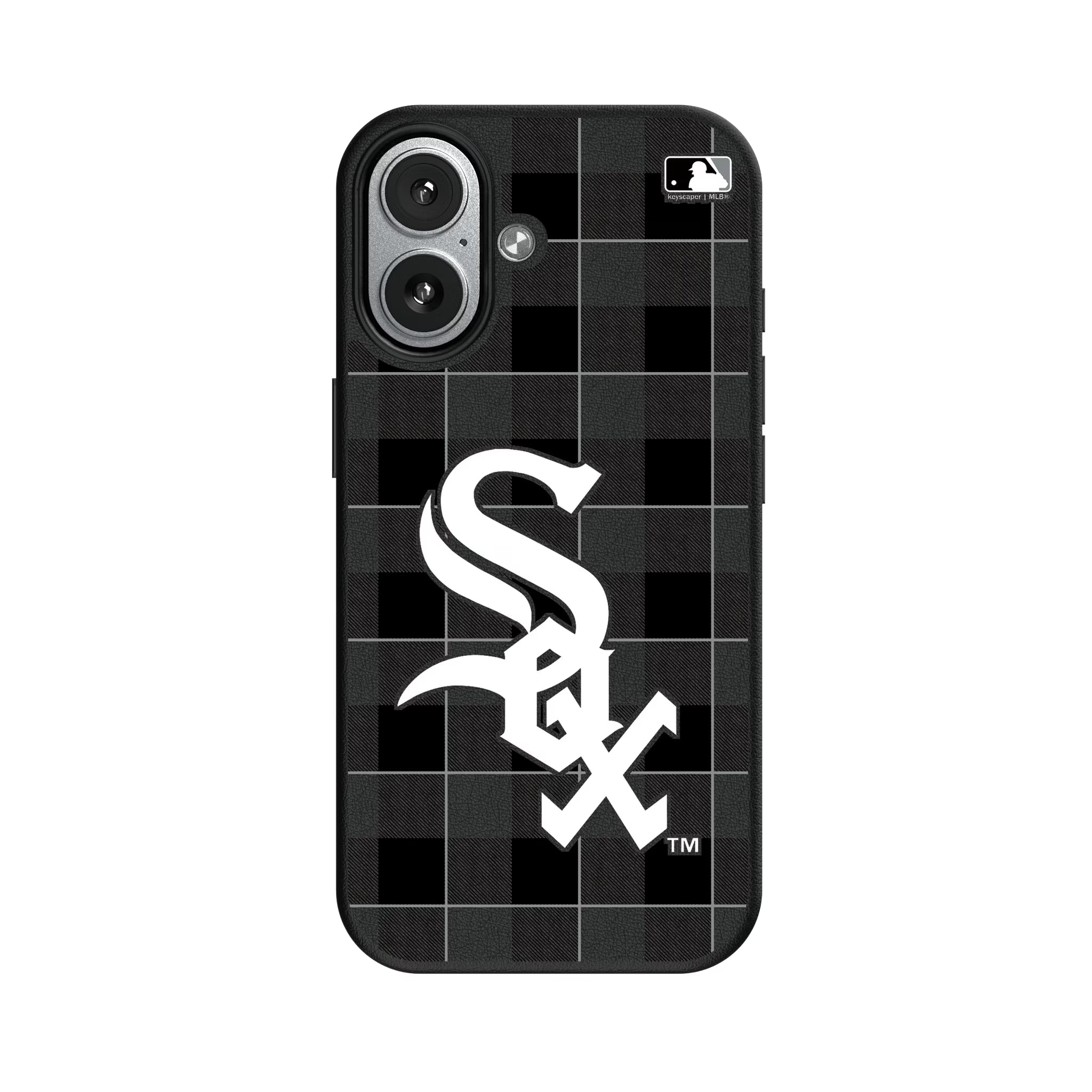 Chicago White Sox Plaid iPhone MagSafe Compatible Phone Case for Apple iPhone#Device_iPhone 17