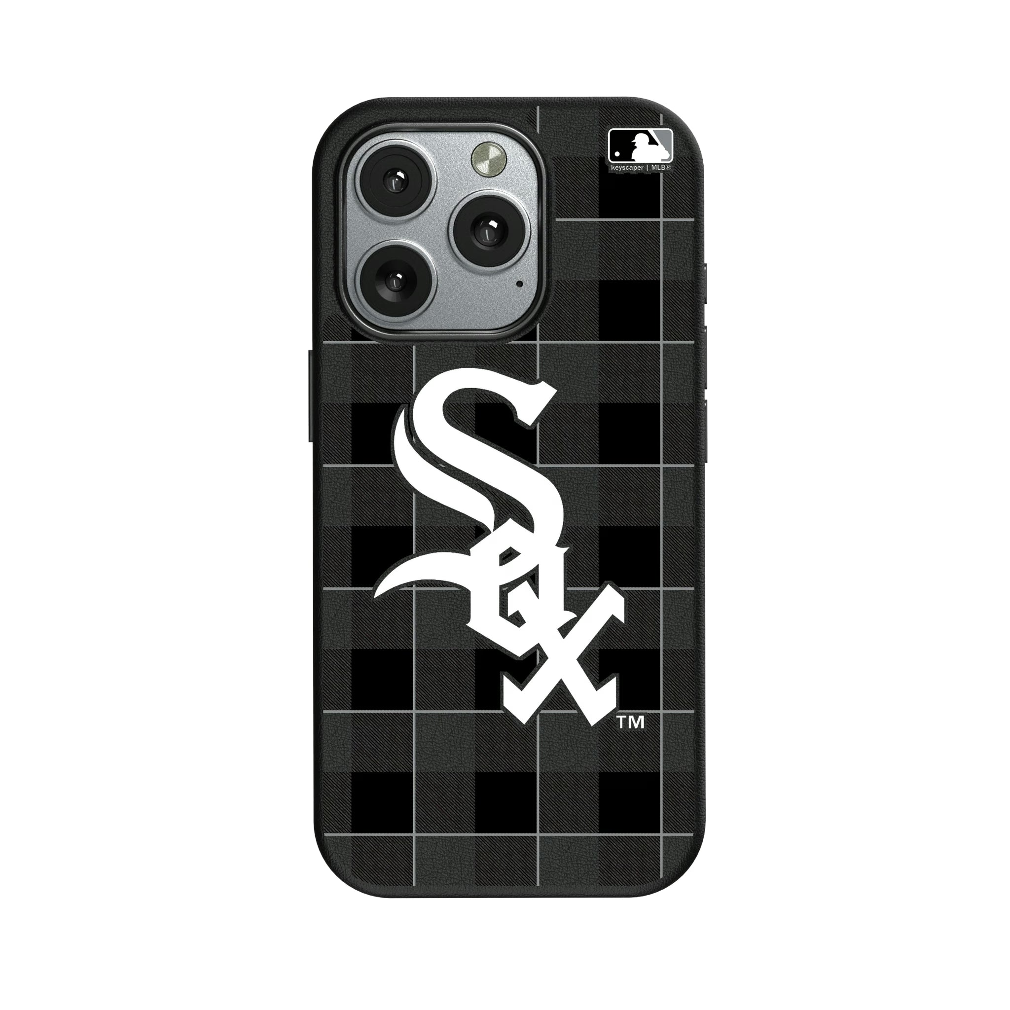 Chicago White Sox Plaid iPhone MagSafe Compatible Phone Case for Apple iPhone