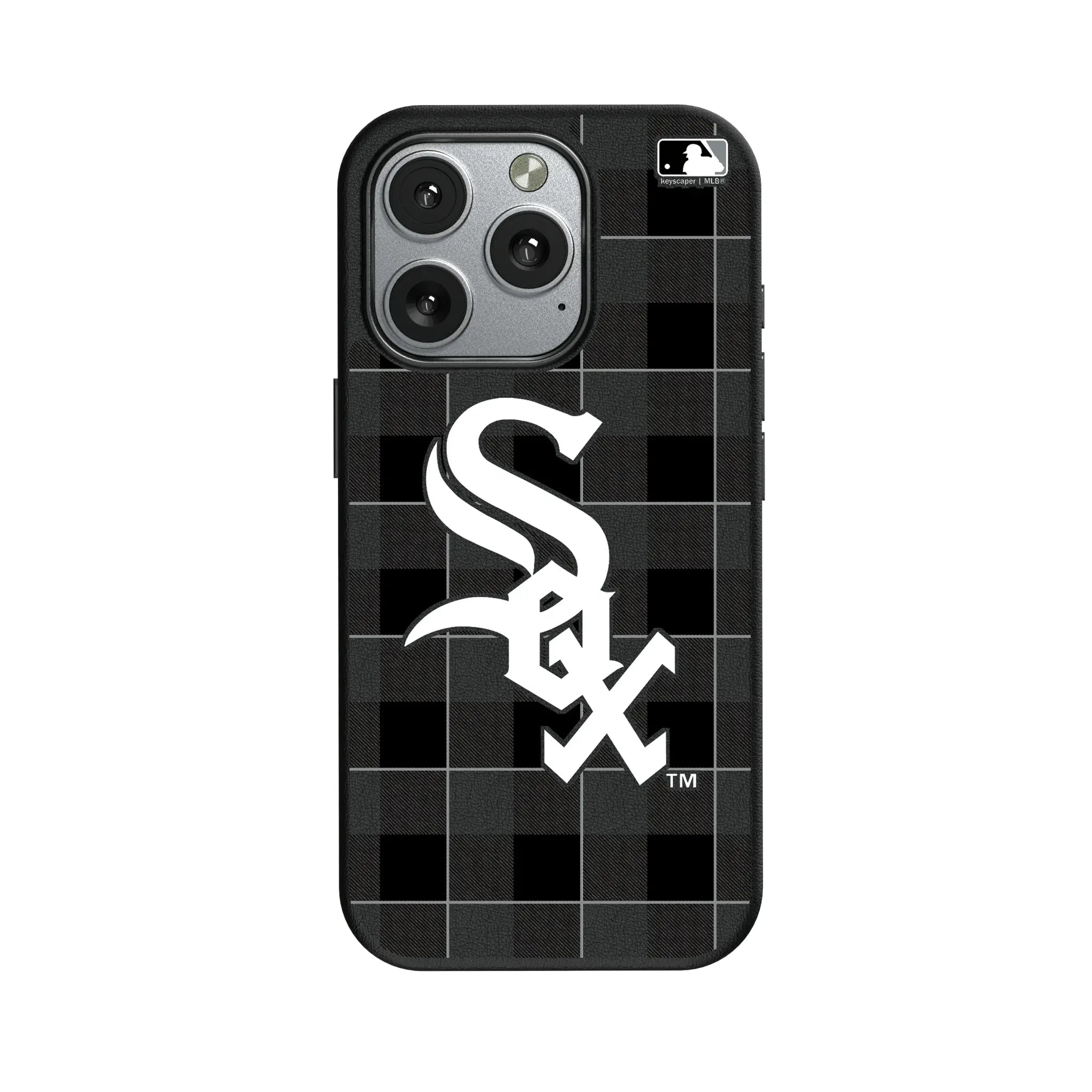 Chicago White Sox Plaid iPhone MagSafe Compatible Phone Case for Apple iPhone