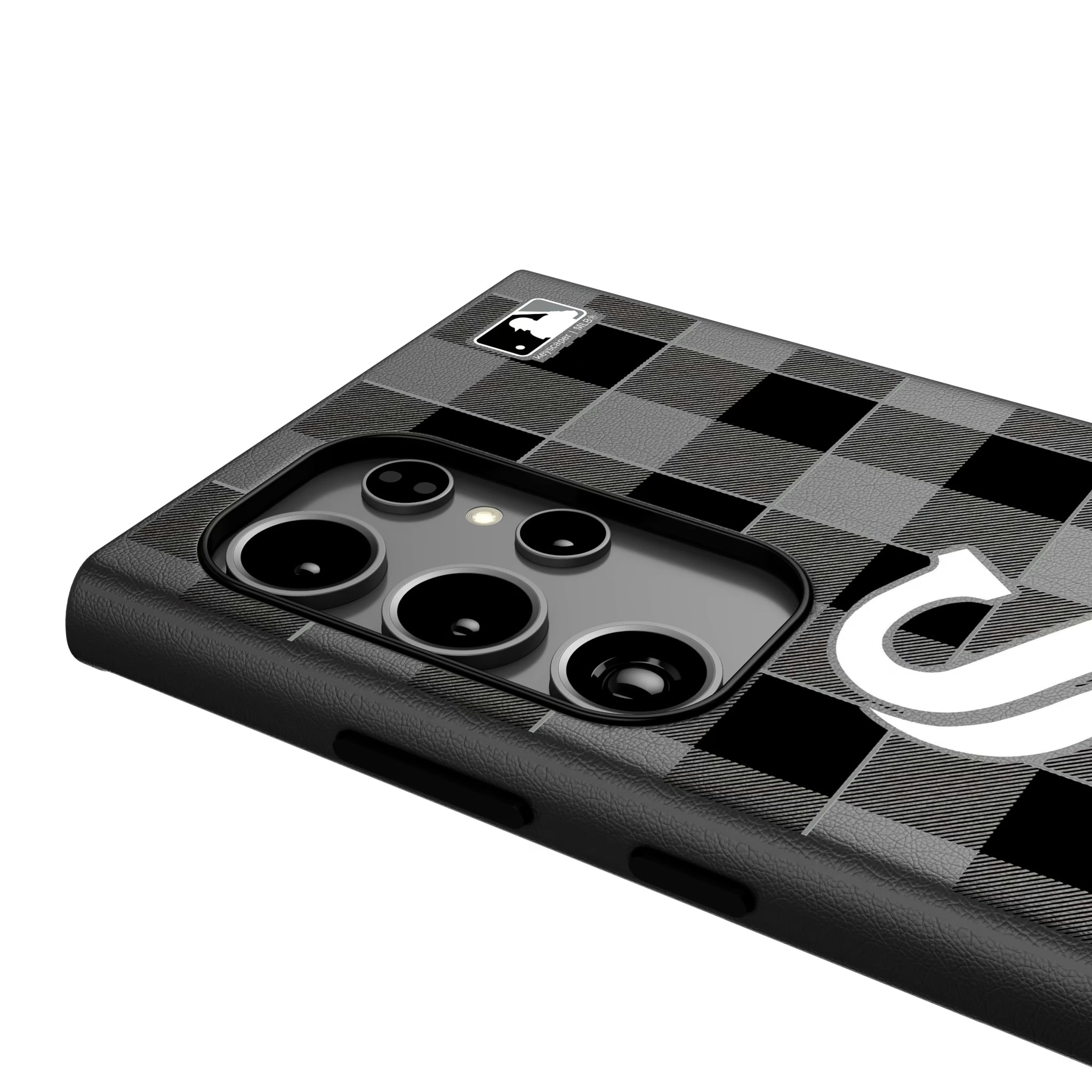 Chicago White Sox Plaid Galaxy MagSafe Compatible Phone Case for Samsung Galaxy - Detail