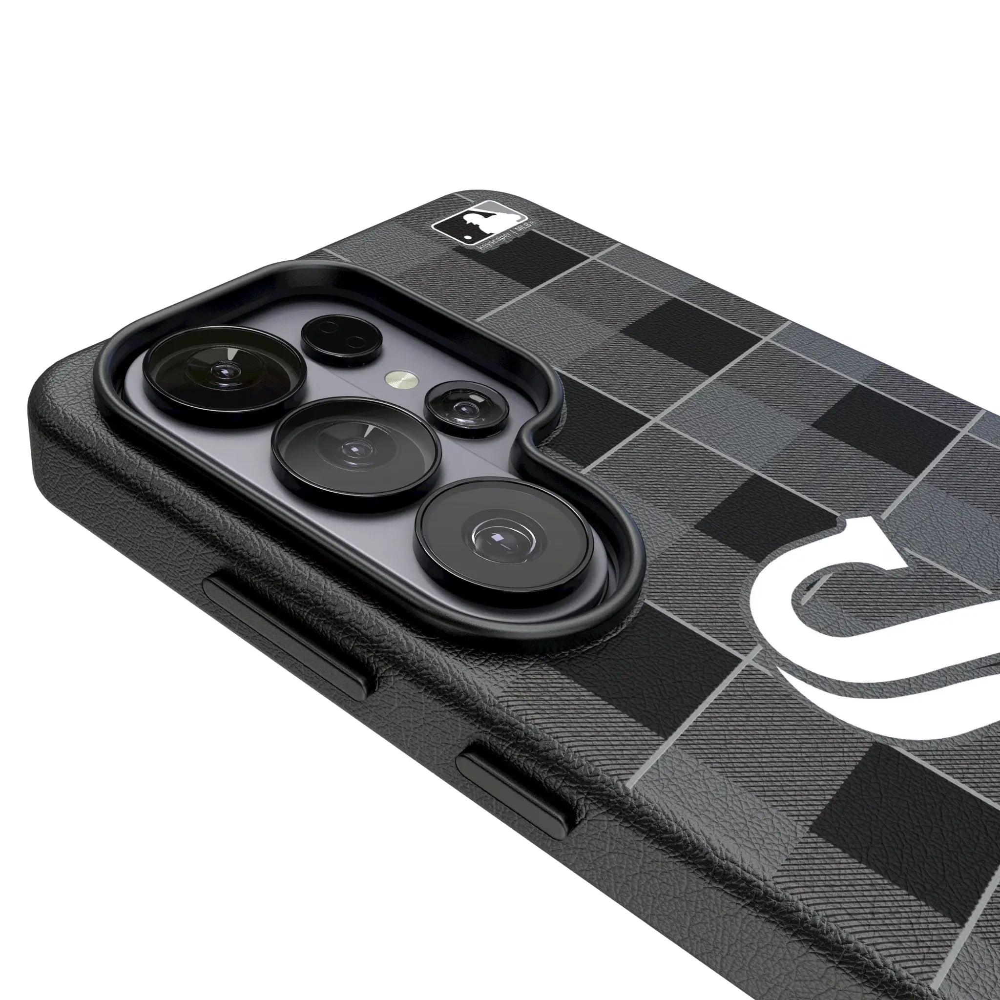 Chicago White Sox Plaid Galaxy MagSafe Compatible Phone Case for Samsung Galaxy - Detail#Device_Galaxy S26 Ultra