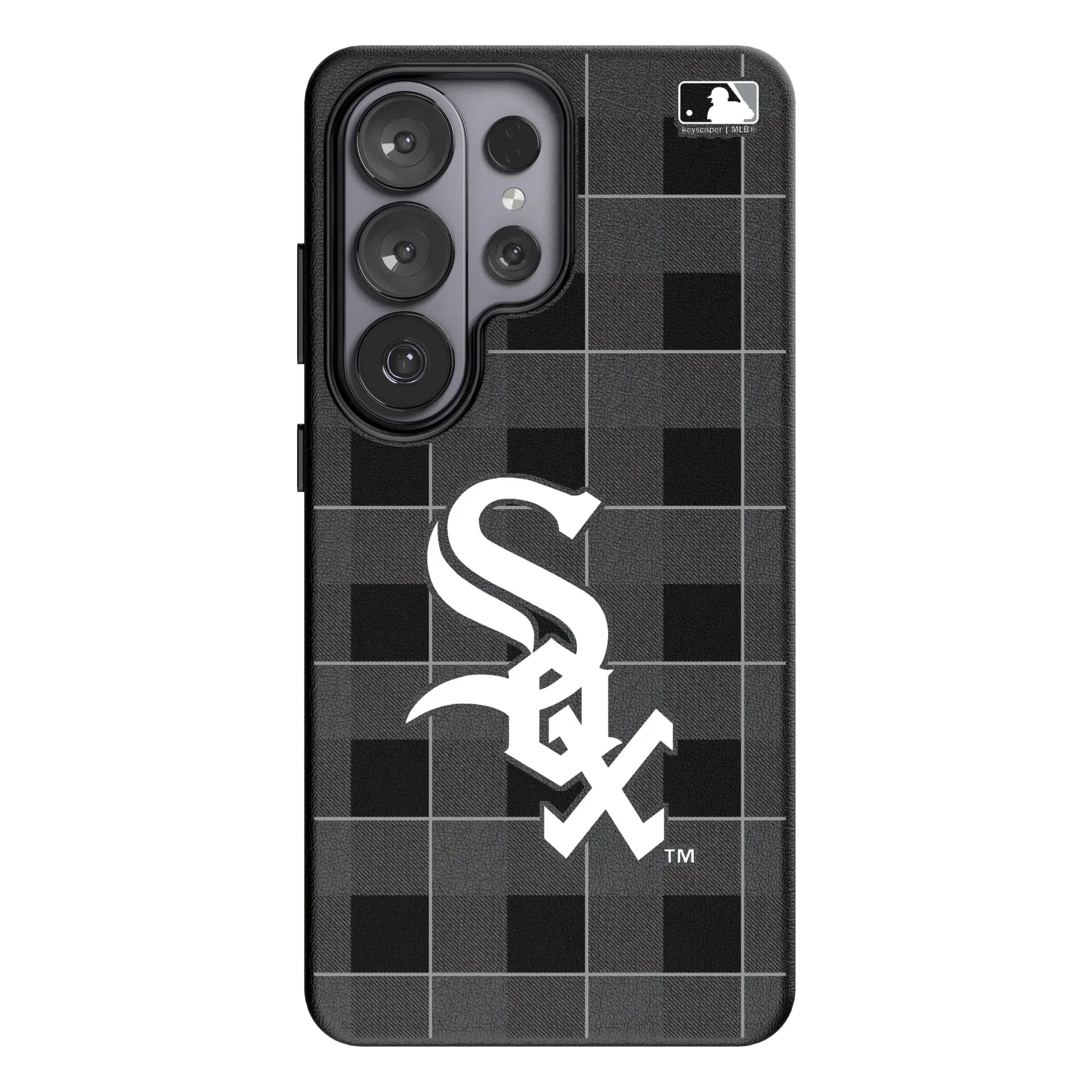 Chicago White Sox Plaid Galaxy MagSafe Compatible Phone Case for Samsung Galaxy#Device_Galaxy S26 Ultra