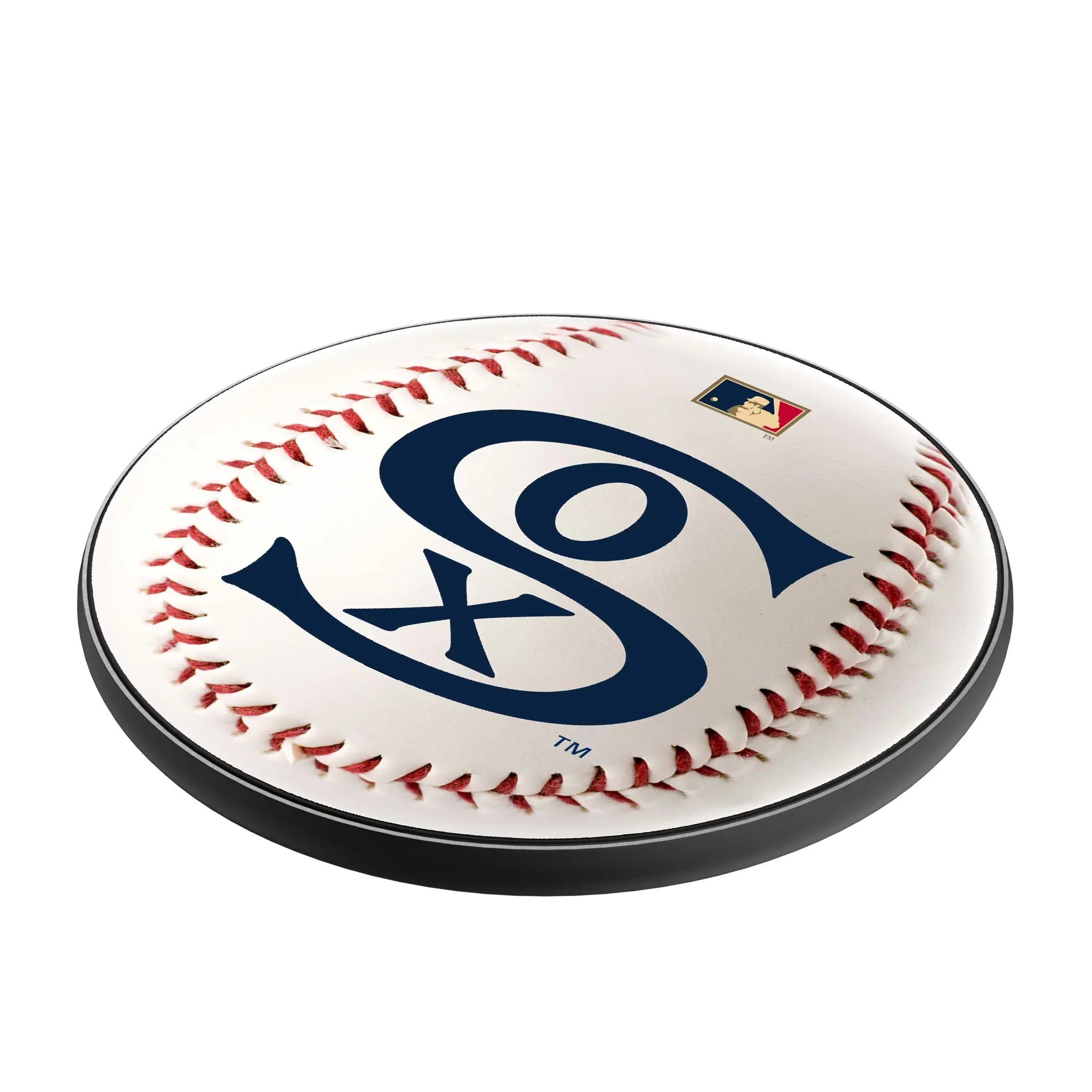 Chicago White Sox Road 1919-1921 - Cooperstown Collection Baseball 15-Watt Wireless Charger - Isometric View