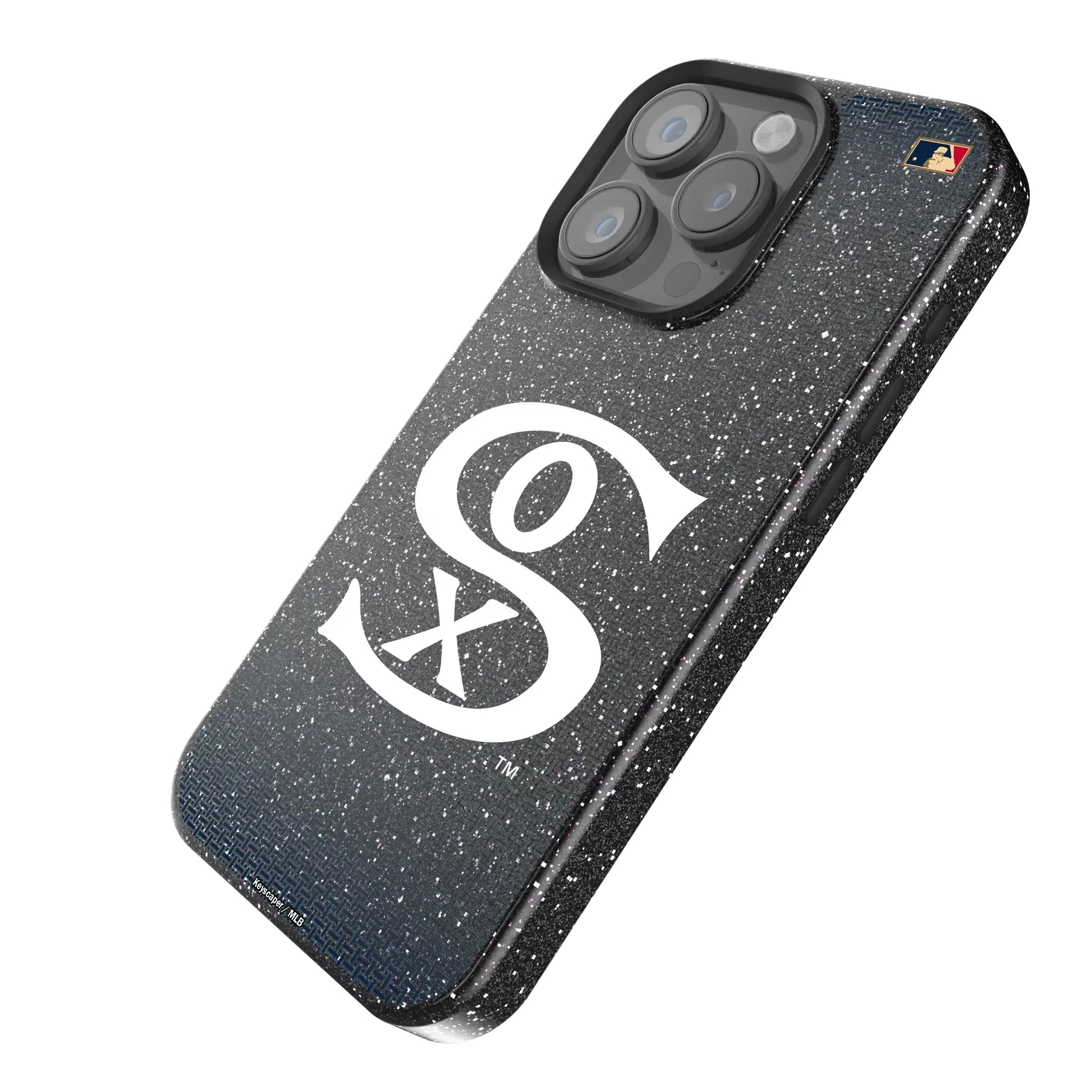 Chicago White Sox Road 1919-1921 - Cooperstown Collection Linen iPhone Bling Phone Case for Apple iPhone - Isometric View