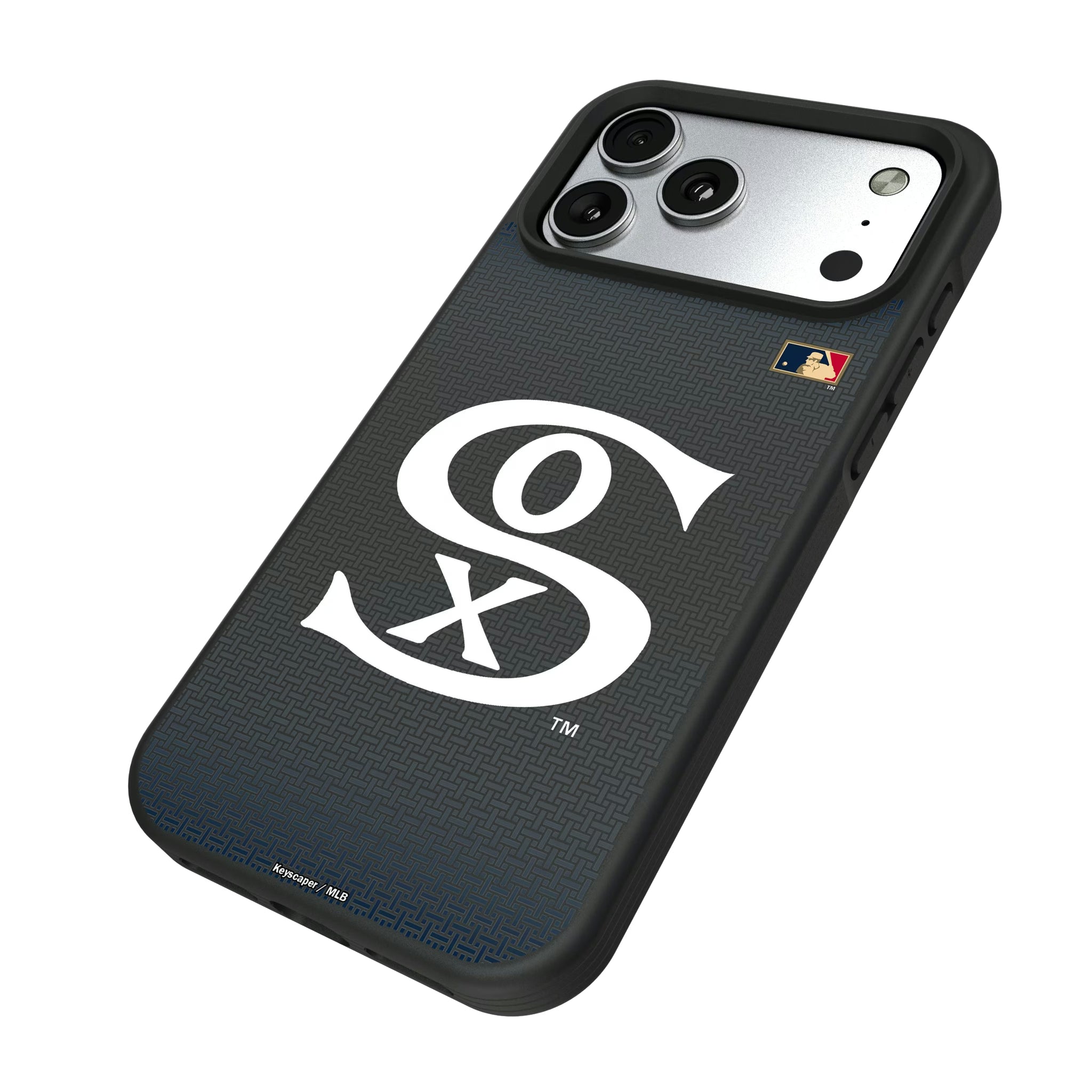 Chicago White Sox Road 1919-1921 - Cooperstown Collection Linen iPhone Bump Phone Case for Apple iPhone - Isometric View#Device_iPhone 17 Pro Max