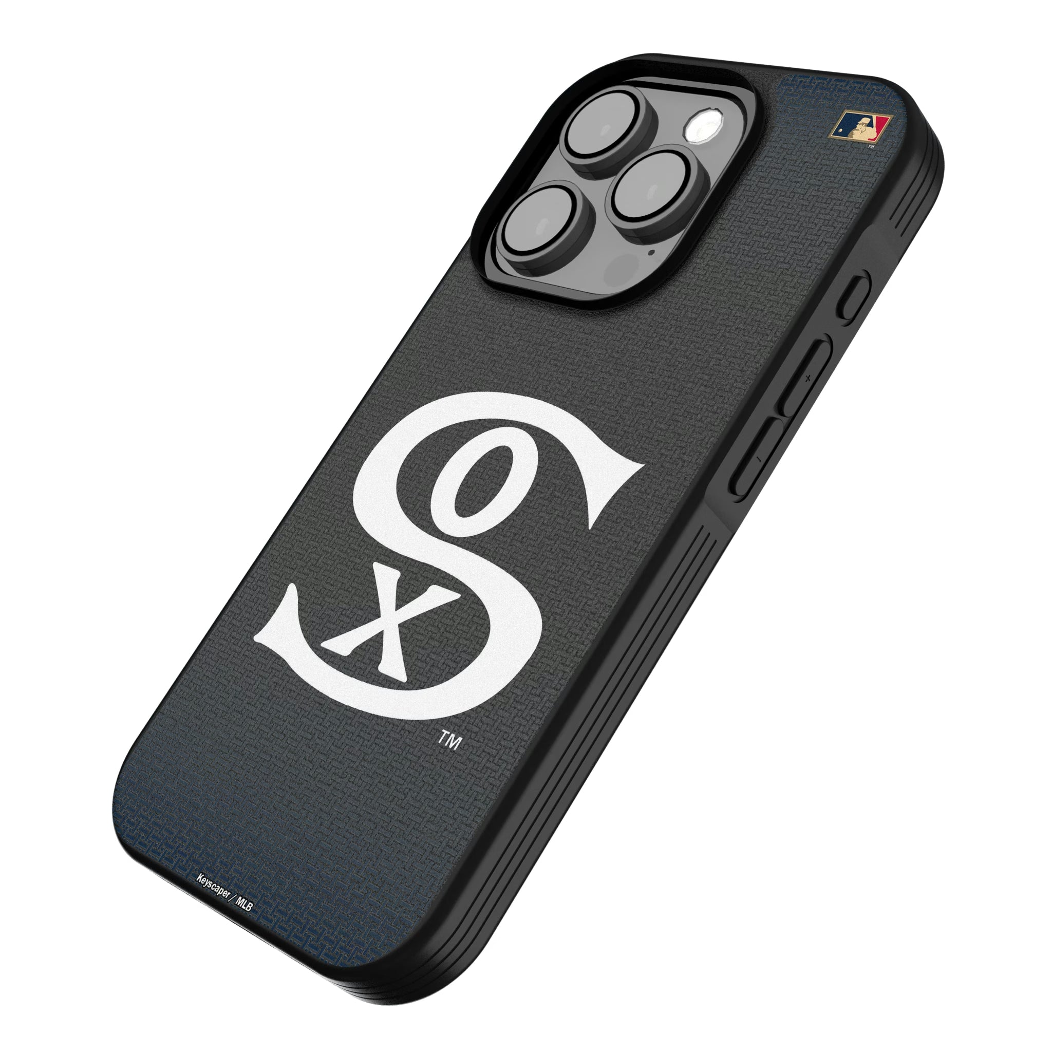 Chicago White Sox Road 1919-1921 - Cooperstown Collection Linen iPhone Bump Phone Case for Apple iPhone - Isometric View