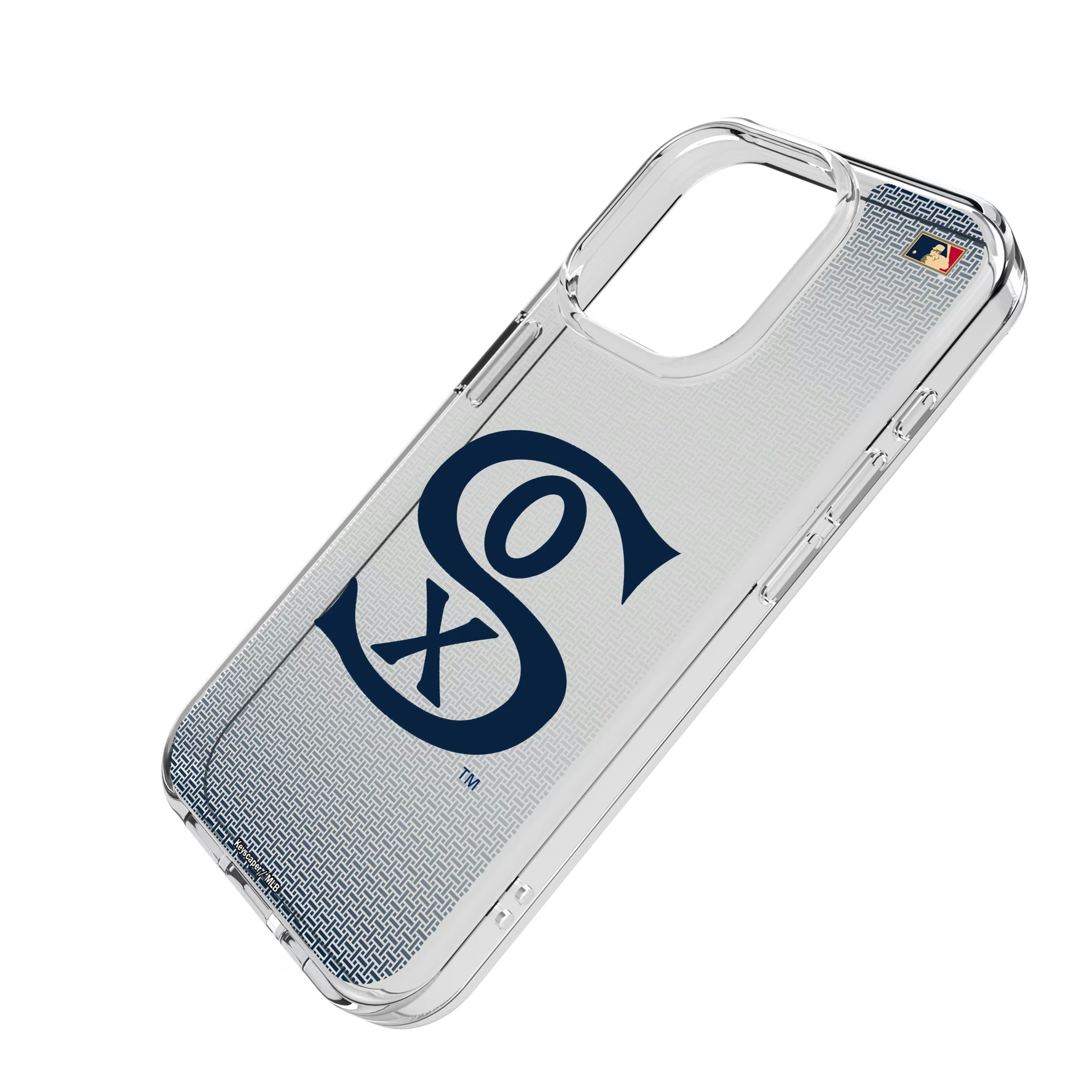Chicago White Sox Road 1919-1921 - Cooperstown Collection Linen iPhone Clear Phone Case for Apple iPhone - Isometric View