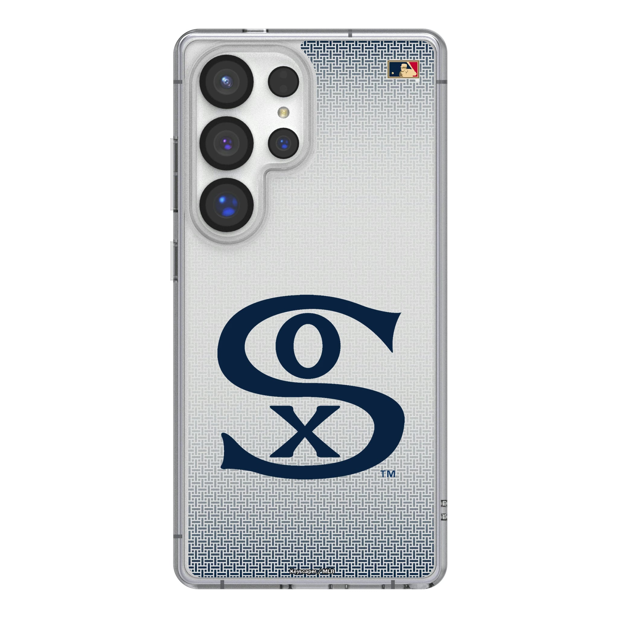 Chicago White Sox Road 1919-1921 - Cooperstown Collection Linen Galaxy Clear Phone Case for Samsung Galaxy