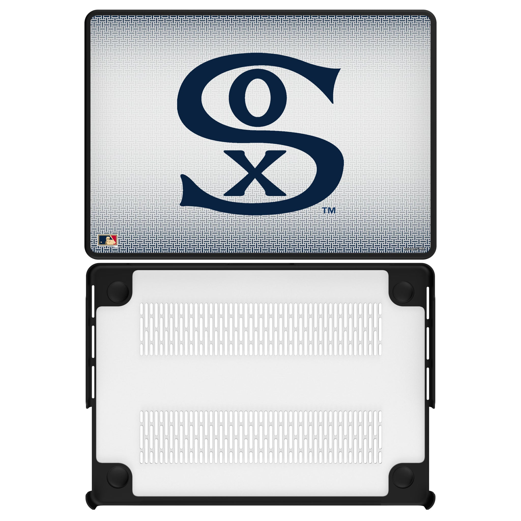 Chicago White Sox Road 1919-1921 - Cooperstown Collection Linen MacBook Laptop Case for Apple MacBook#Device_MacBook Pro (14-inch, 2021) / MacBook Pro (14-inch, 2023) / MacBook Pro (14-inch, 2024)