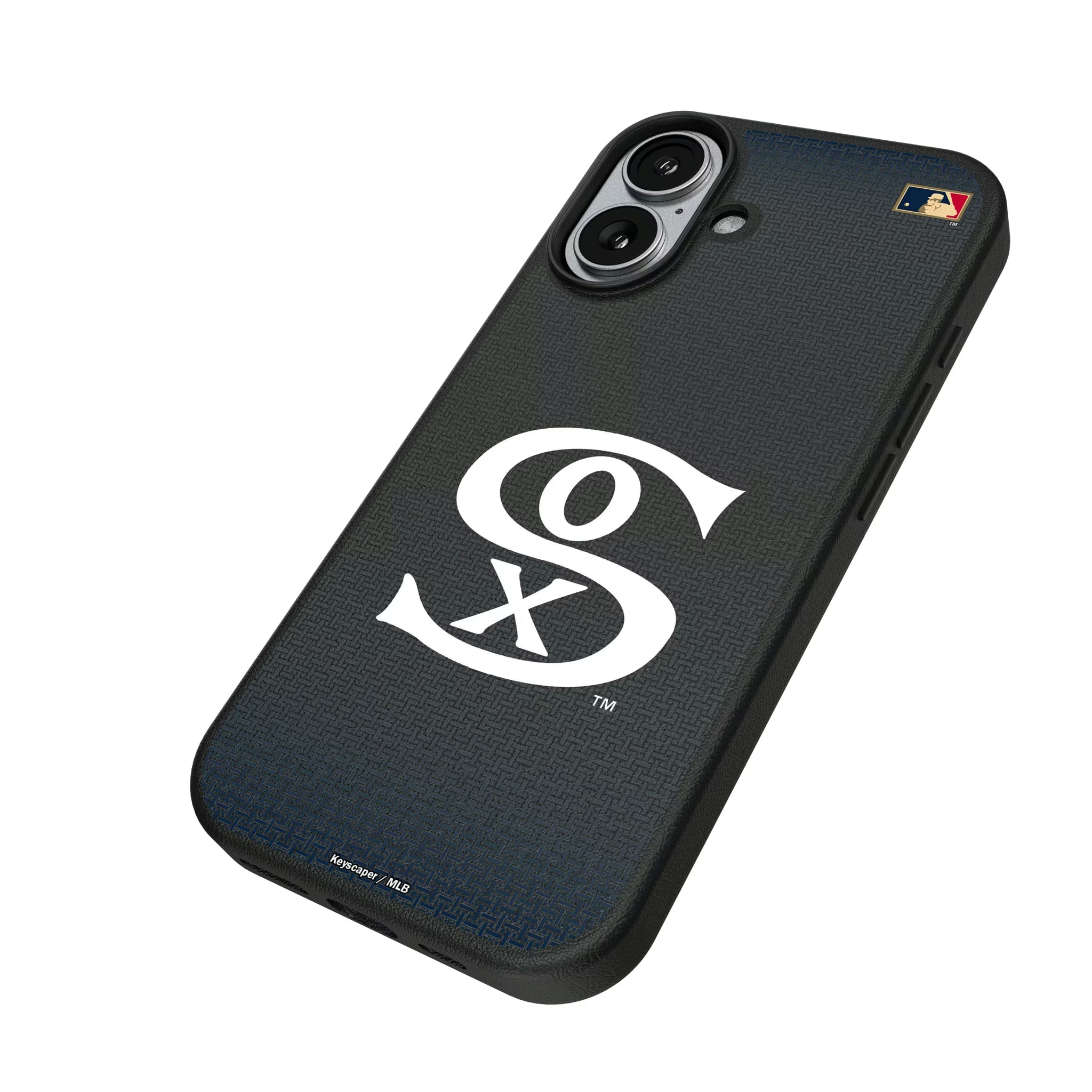 Chicago White Sox Road 1919-1921 - Cooperstown Collection Linen iPhone MagSafe Compatible Phone Case for Apple iPhone - Isometric View#Device_iPhone 17