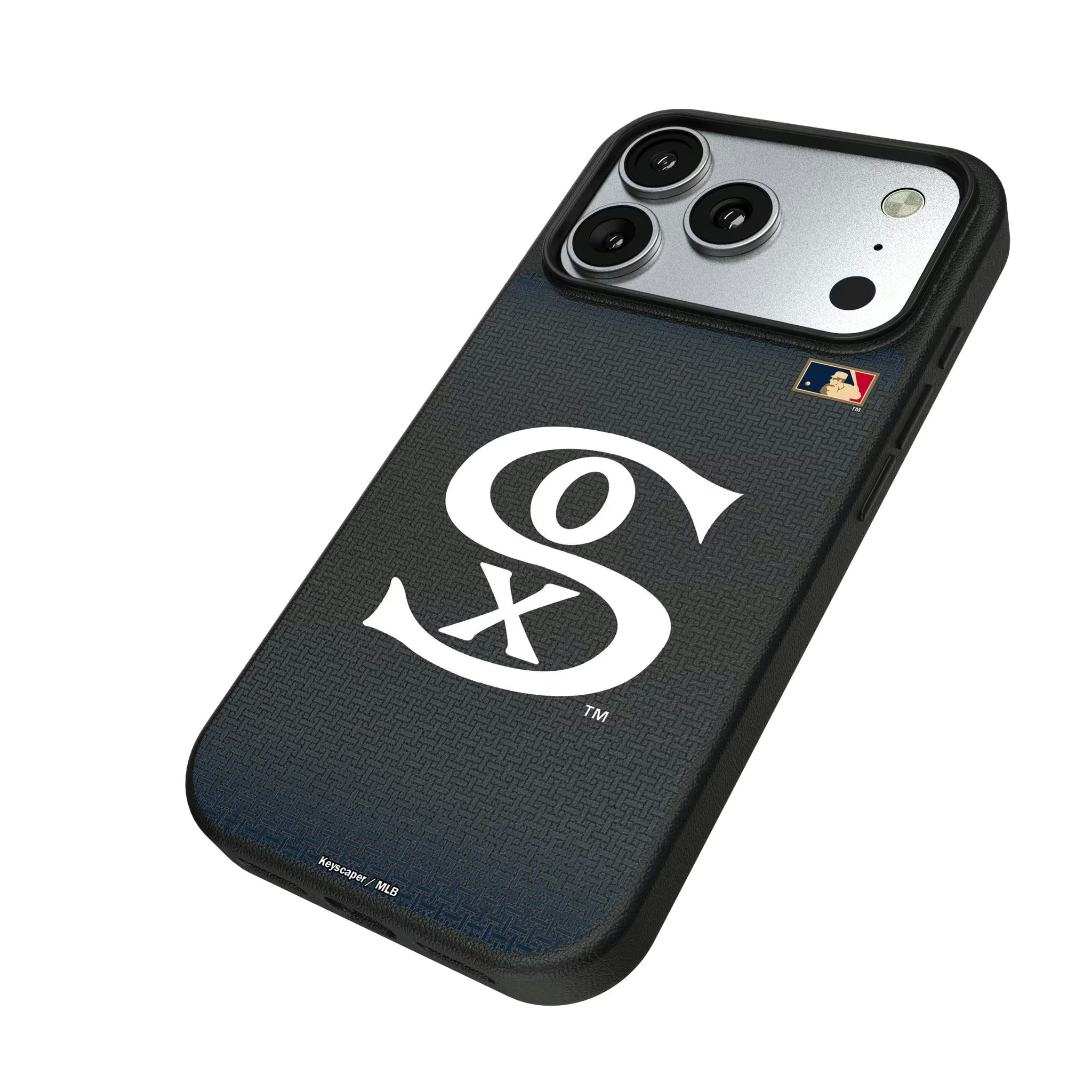 Chicago White Sox Road 1919-1921 - Cooperstown Collection Linen iPhone MagSafe Compatible Phone Case for Apple iPhone - Isometric View#Device_iPhone 17 Pro