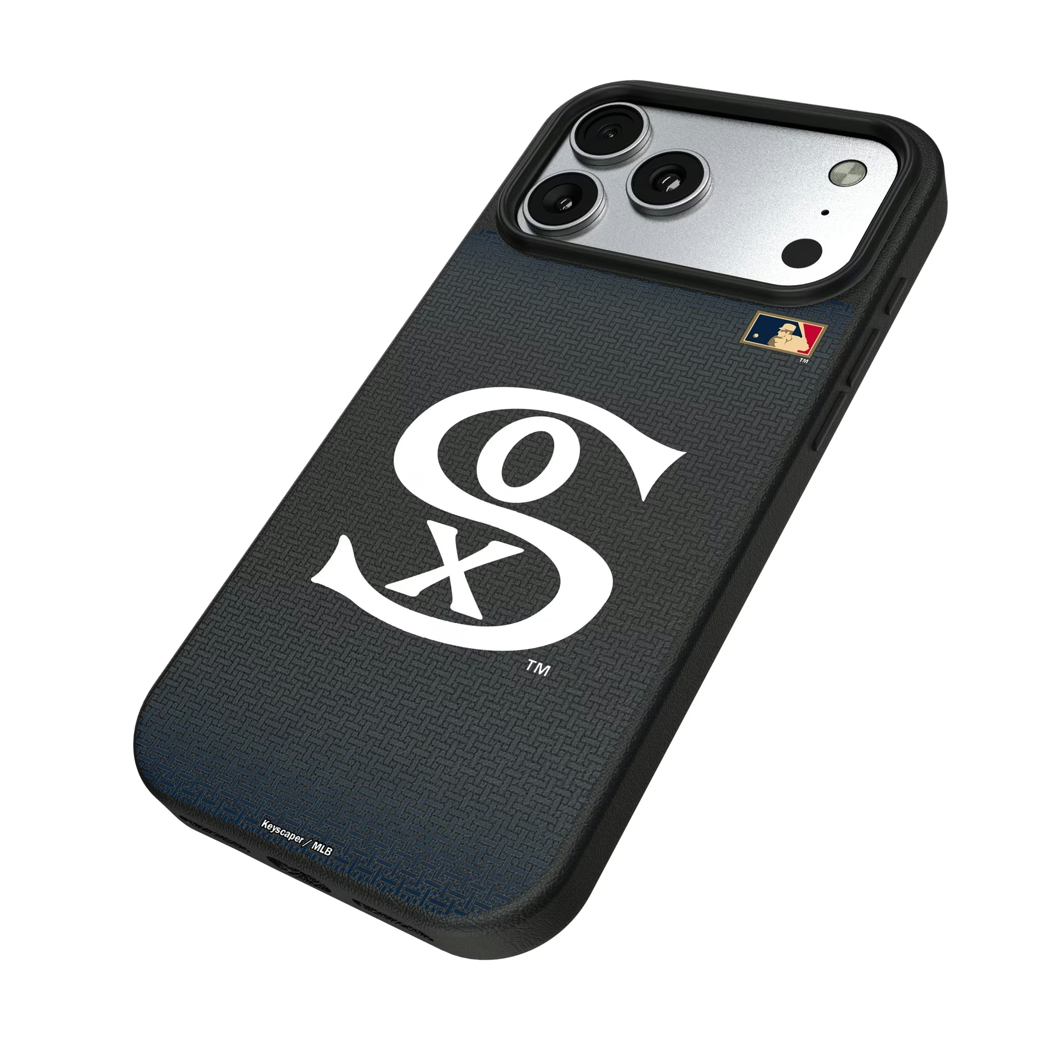 Chicago White Sox Road 1919-1921 - Cooperstown Collection Linen iPhone MagSafe Compatible Phone Case for Apple iPhone - Isometric View#Device_iPhone 17 Pro Max