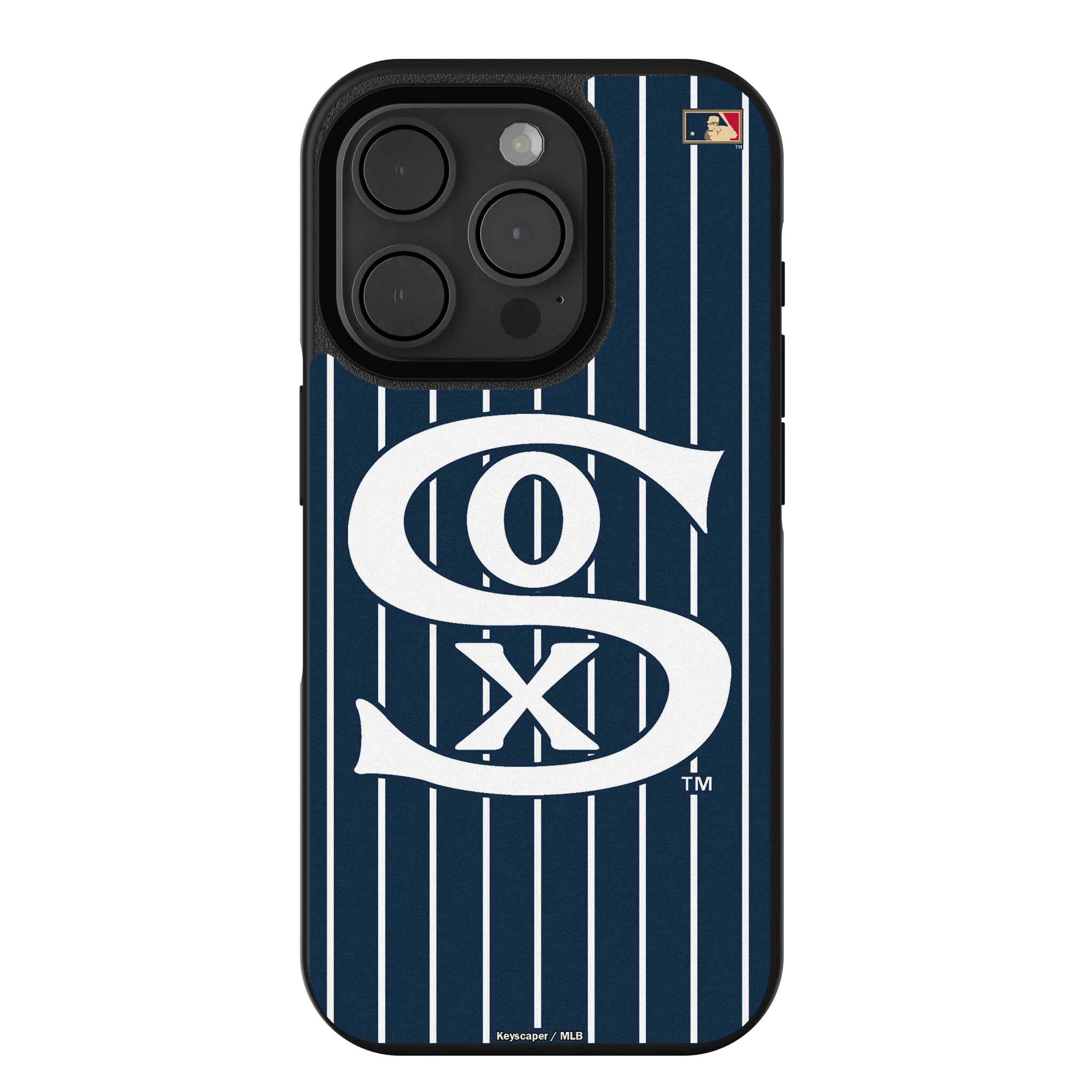 Chicago White Sox Road 1919-1921 - Cooperstown Collection Pinstripe iPhone Bump Phone Case for Apple iPhone