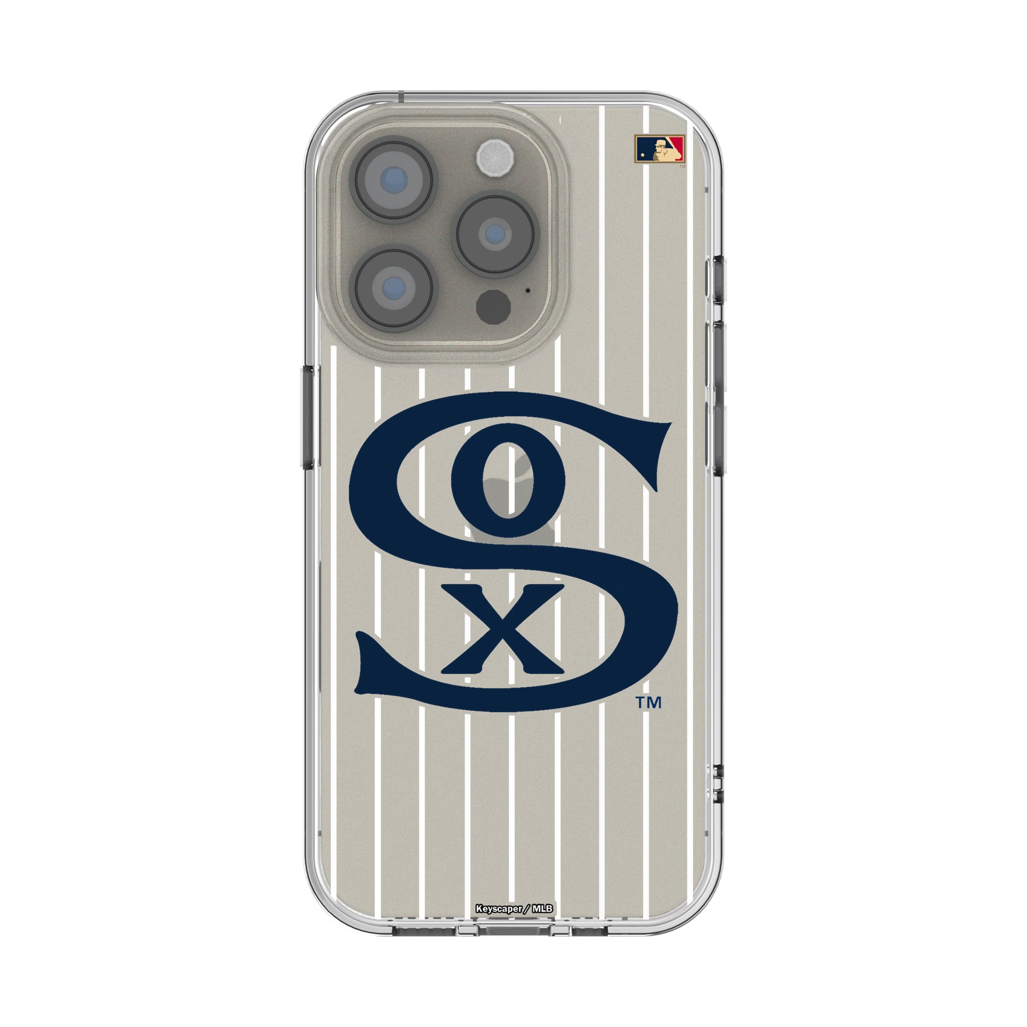 Chicago White Sox Road 1919-1921 - Cooperstown Collection Pinstripe iPhone Clear Phone Case for Apple iPhone