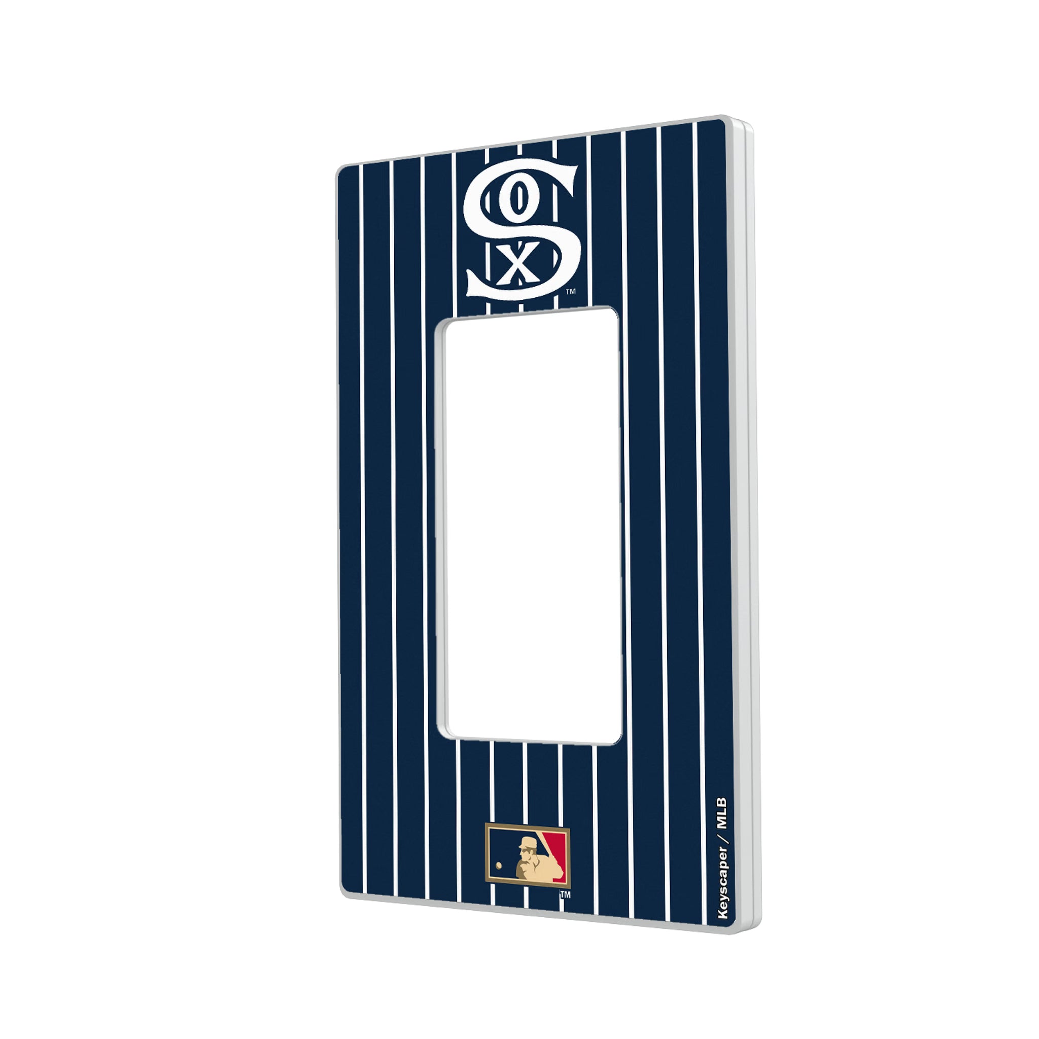 Chicago White Sox Road 1919-1921 - Cooperstown Collection Pinstripe Hidden-Screw Light Switch Plate#Style_Single Rocker