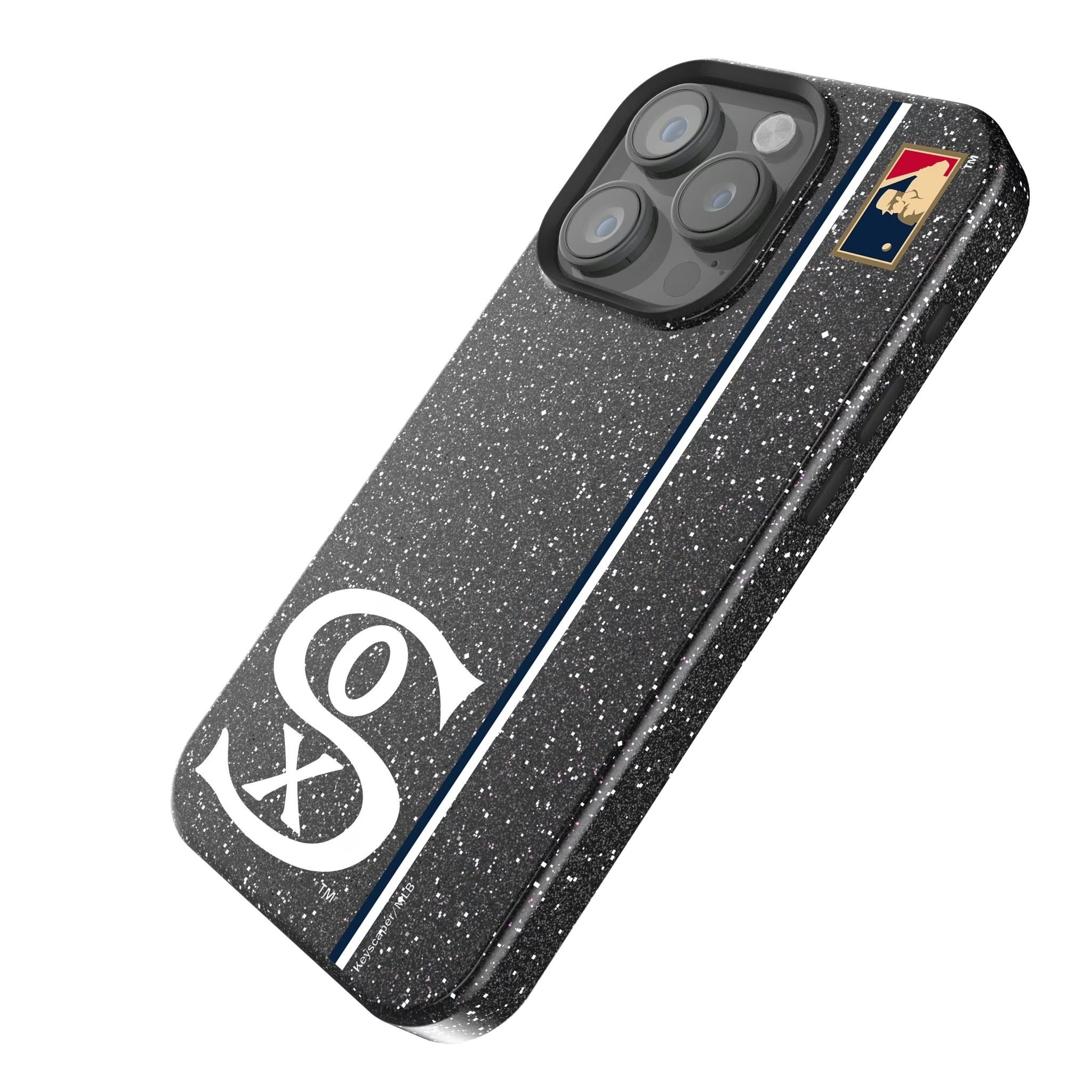 Chicago White Sox Road 1919-1921 - Cooperstown Collection Sidebar iPhone Bling Phone Case for Apple iPhone - Isometric View