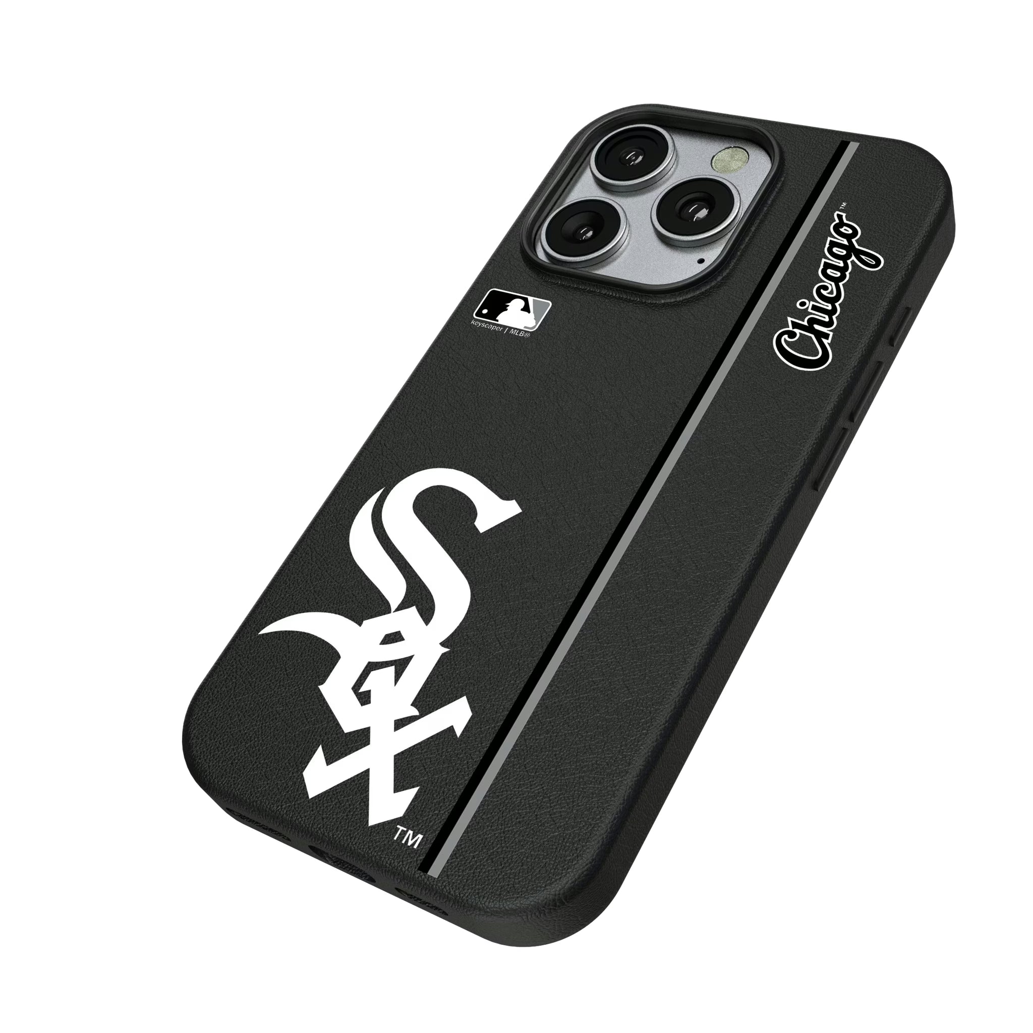 Chicago White Sox Sidebar iPhone MagSafe Compatible Phone Case for Apple iPhone - Isometric View
