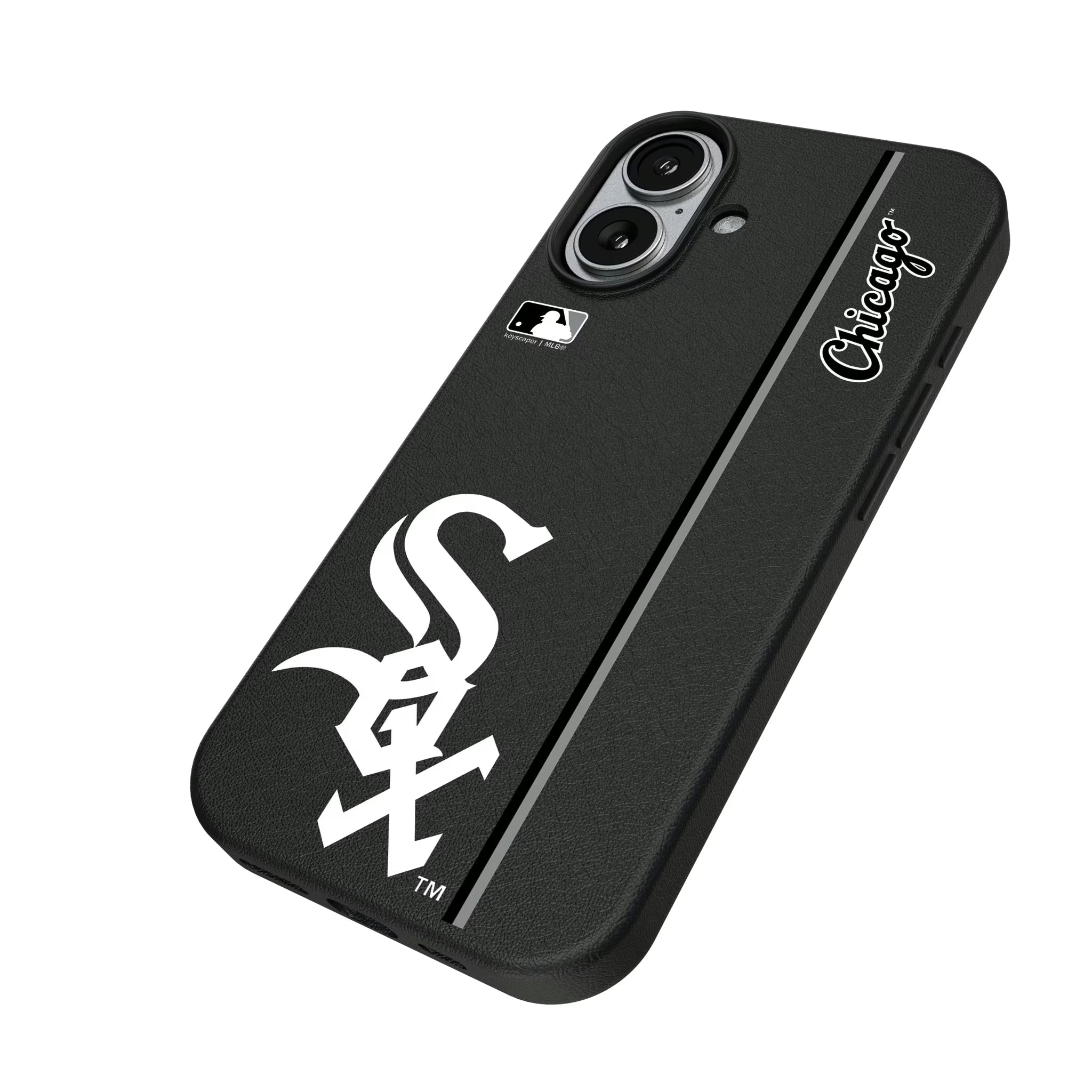 Chicago White Sox Sidebar iPhone MagSafe Compatible Phone Case for Apple iPhone - Isometric View#Device_iPhone 17