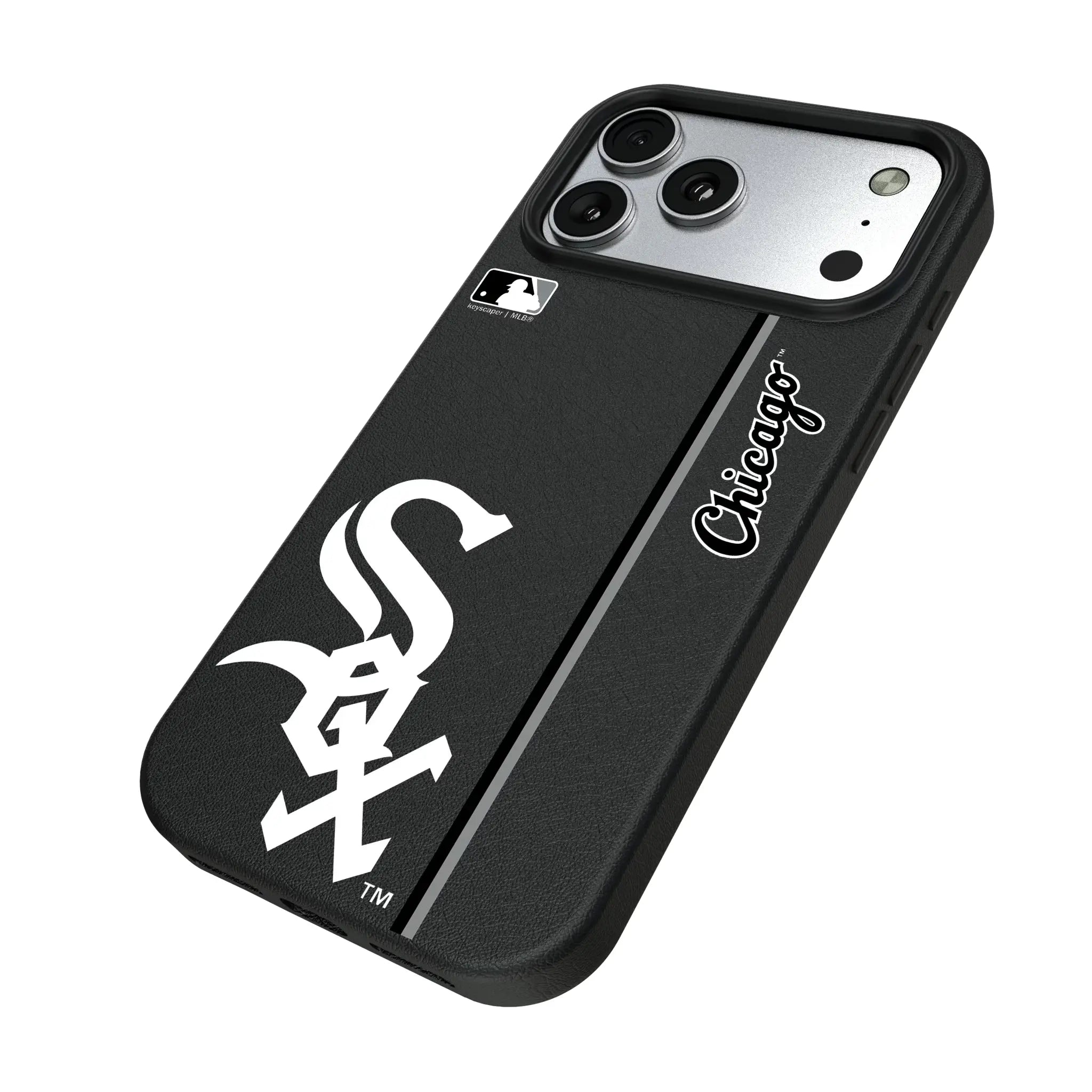 Chicago White Sox Sidebar iPhone MagSafe Compatible Phone Case for Apple iPhone - Isometric View#Device_iPhone 17 Pro Max