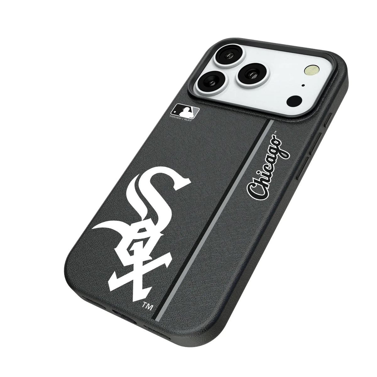 Chicago White Sox Sidebar iPhone MagSafe Compatible Phone Case for Apple iPhone - Isometric View#Device_iPhone 18 Pro