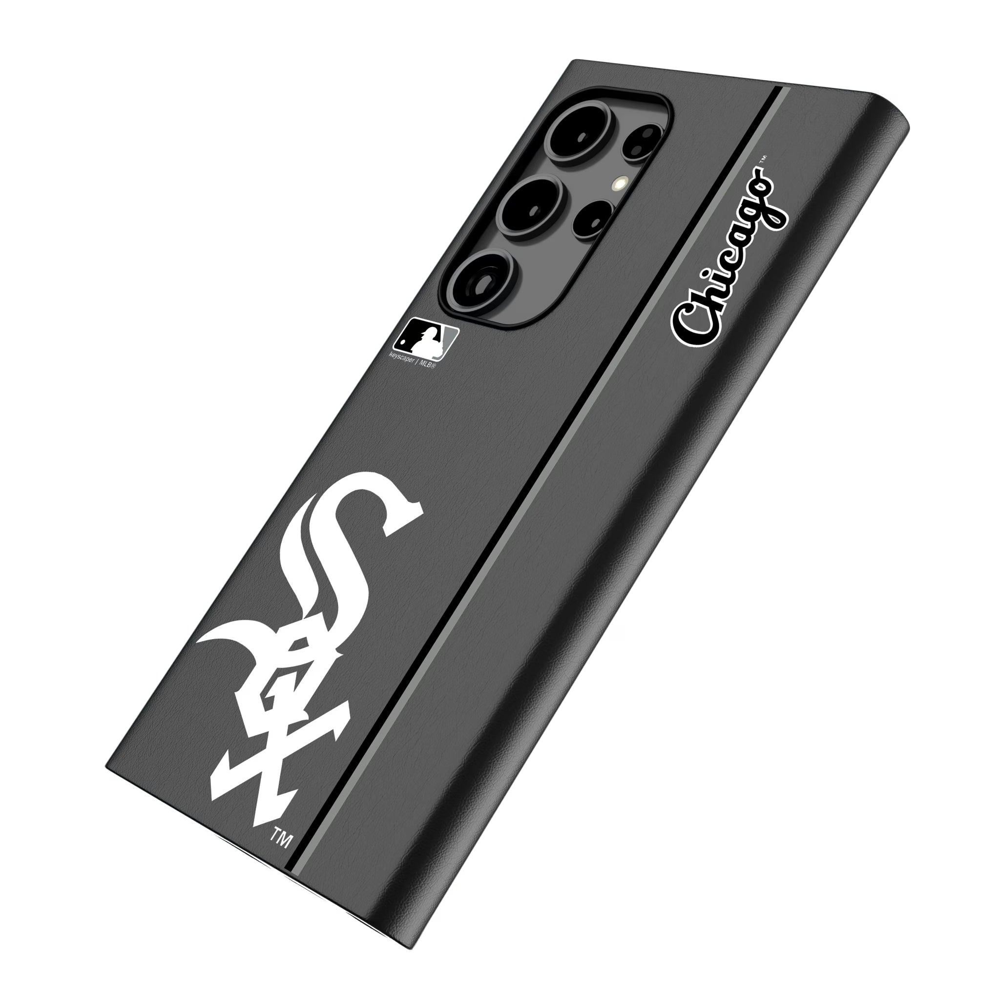 Chicago White Sox Sidebar Galaxy MagSafe Compatible Phone Case for Samsung Galaxy - Isometric View