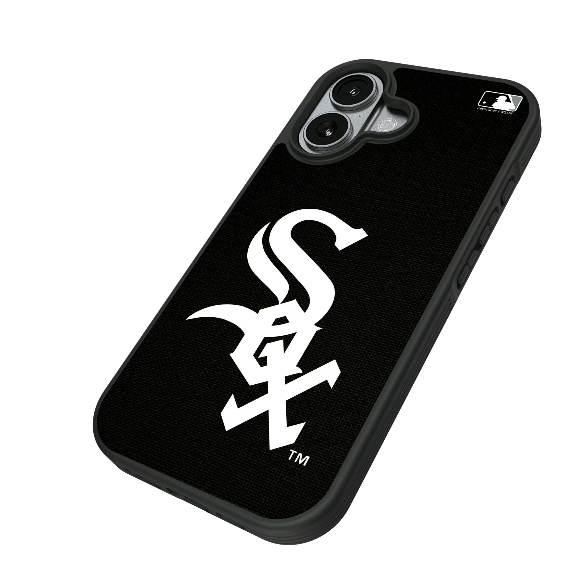 Chicago White Sox Solid iPhone Bump Phone Case for Apple iPhone - Isometric View#Device_iPhone 17